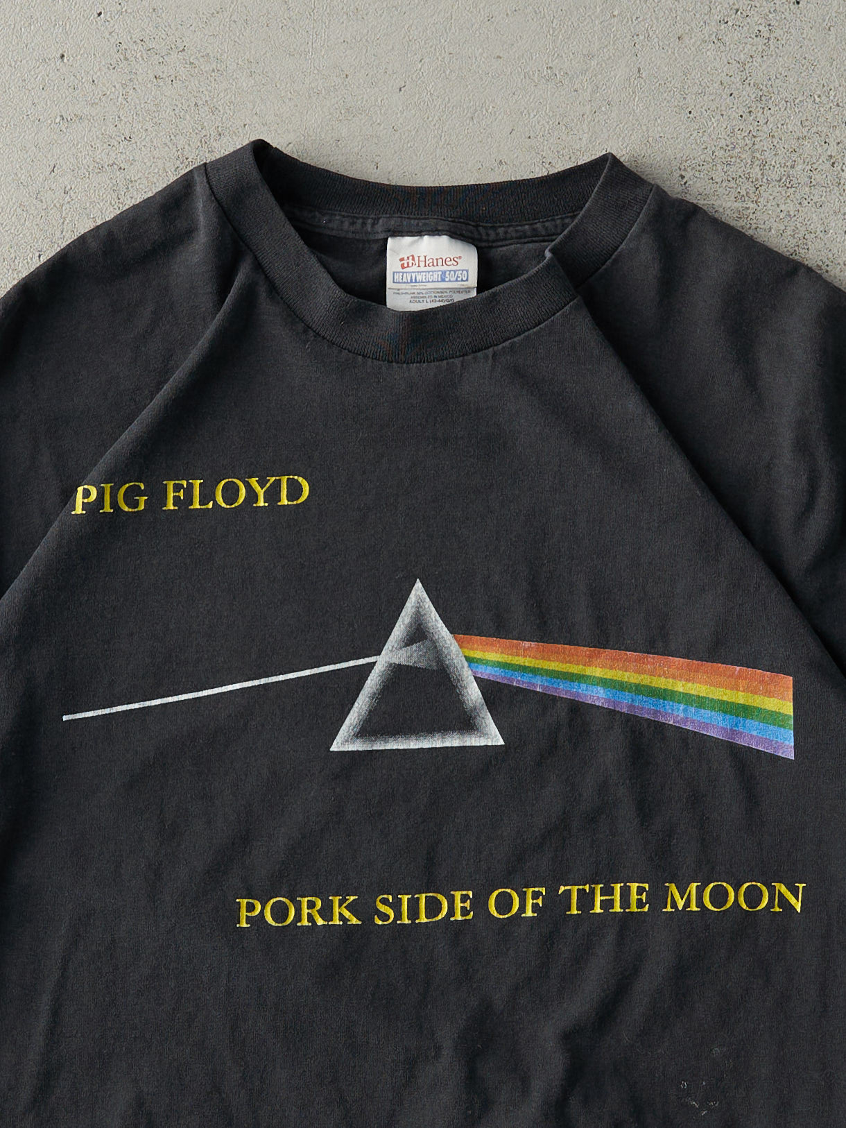 Vintage 02' Faded Black Pig Floyd Tee (M)