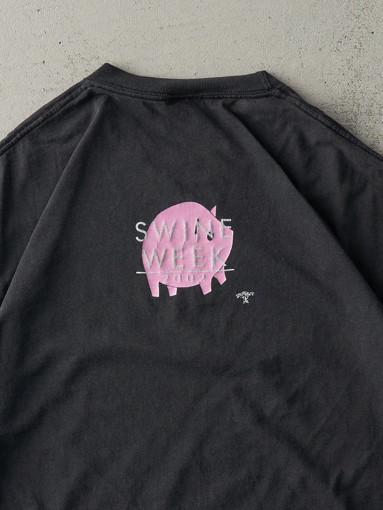 Vintage 02' Faded Black Pig Floyd Tee (M)