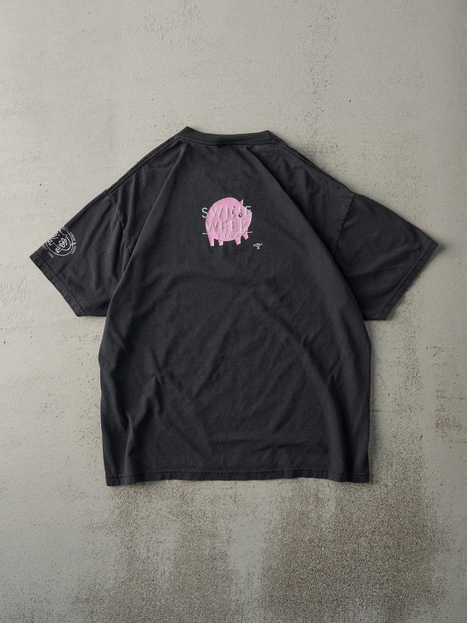 Vintage 02' Faded Black Pig Floyd Tee (M)