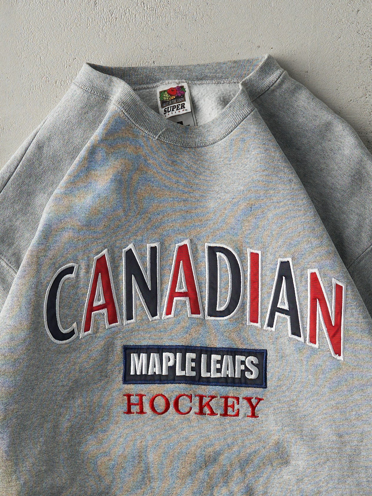 Vintage Y2K Grey Molson Canadian Toronto Maple Leafs Crewneck (M/L)