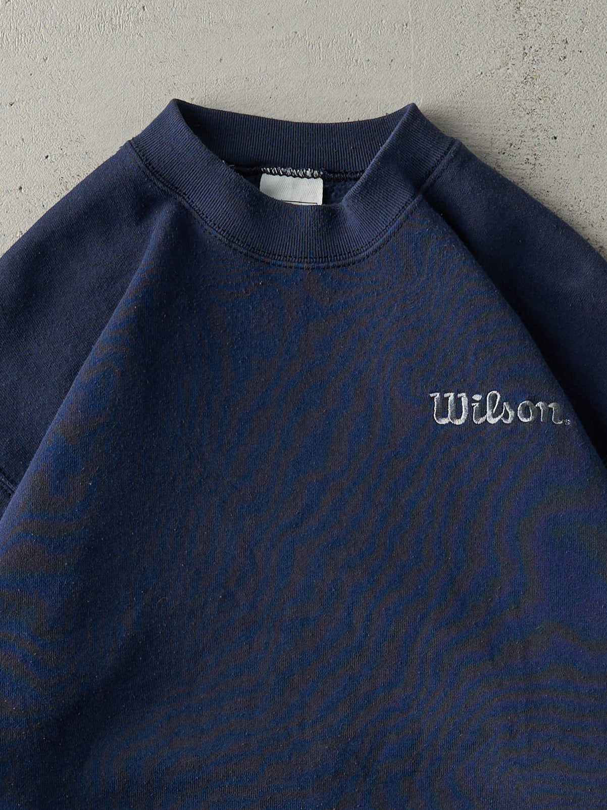 Vintage 90s Navy Blue Embroidered Wilson Crewneck (M/L)