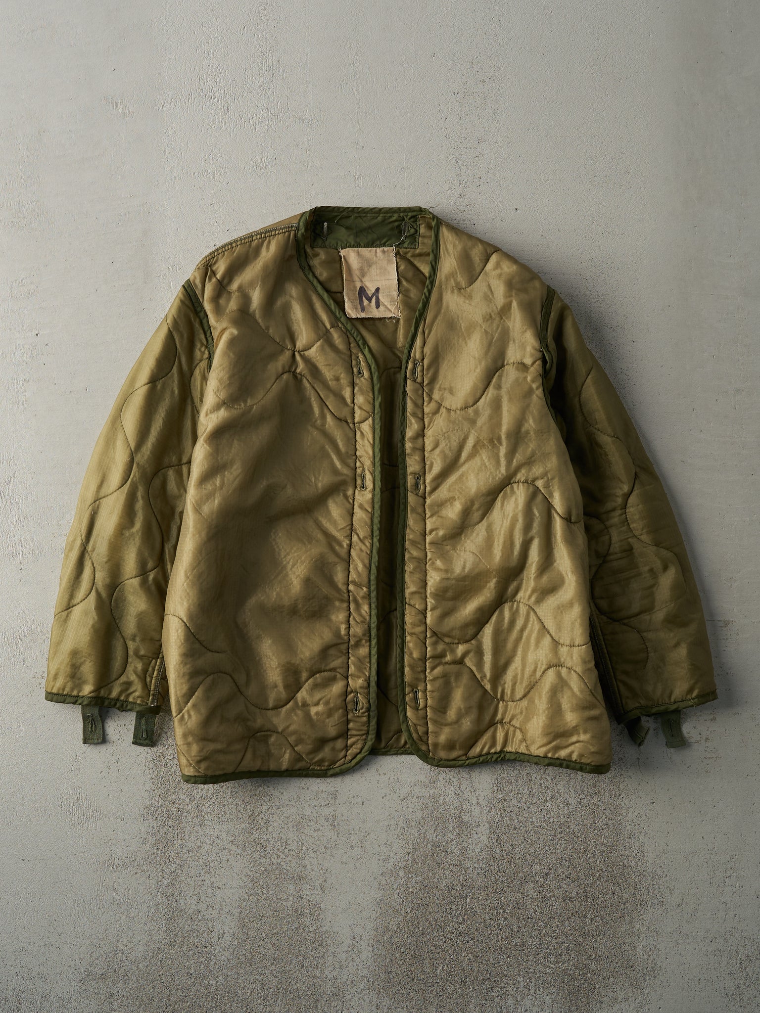 Vintage 90s Army Green Liner Jacket (M/L)