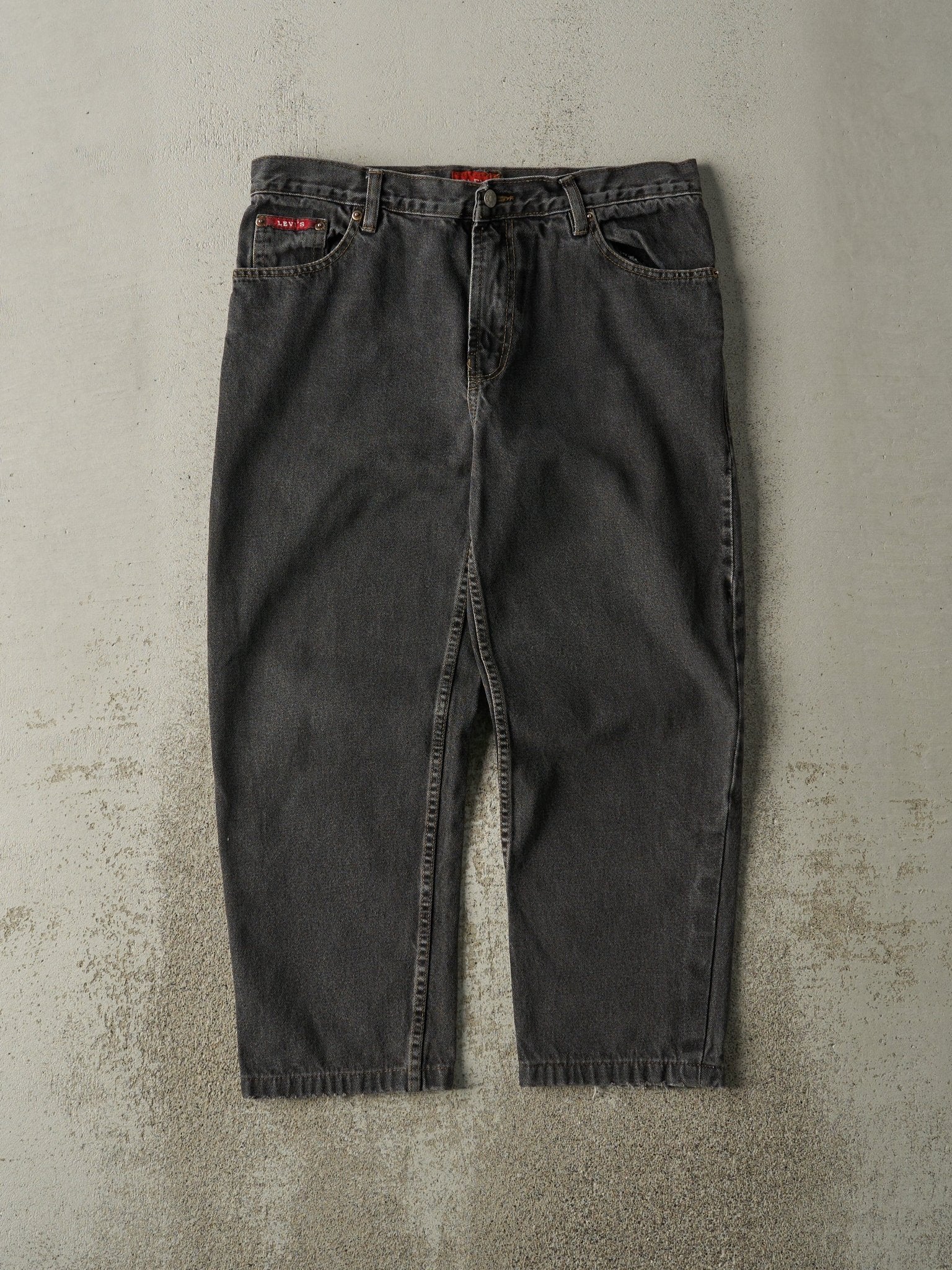 Vintage 90s Faded Black Bootleg Levi's 505 Denim Pants (33x24)