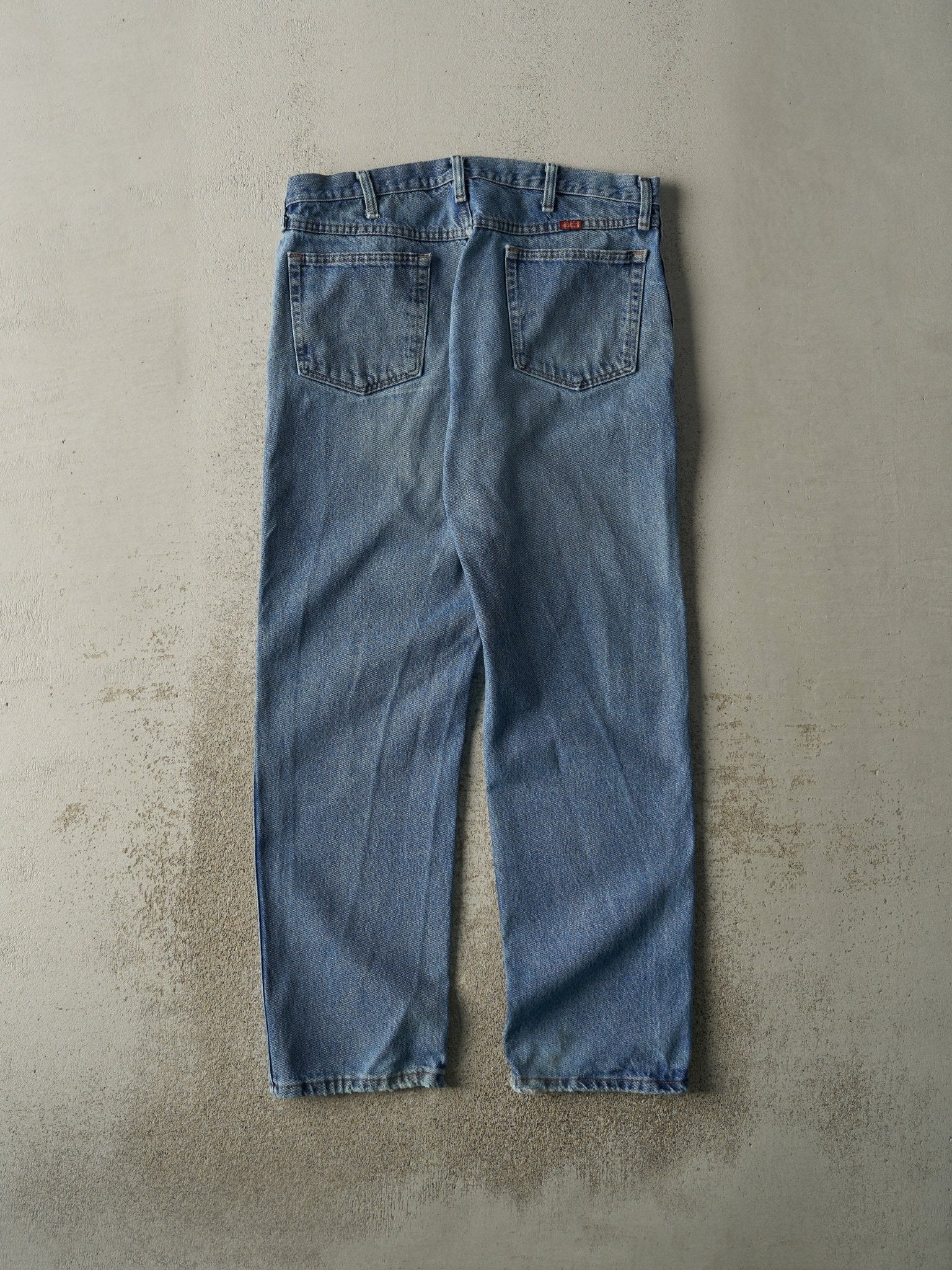 Vintage Y2K Mid Wash Rustler Jeans (35x31)