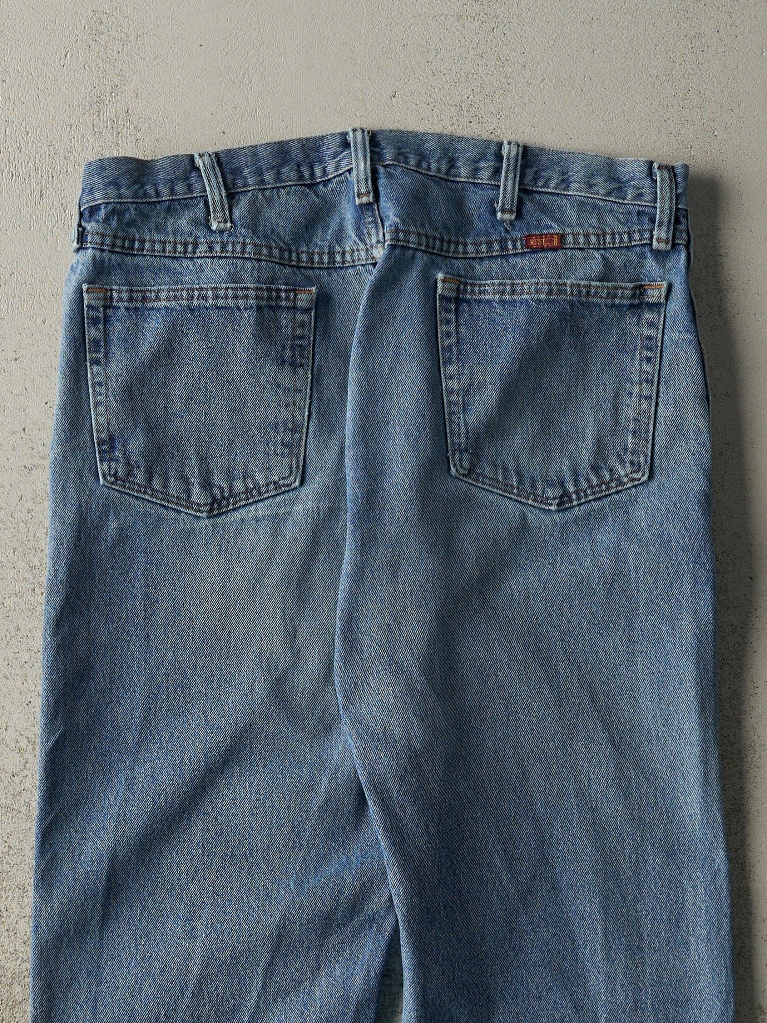 Vintage Y2K Mid Wash Rustler Jeans (35x31)