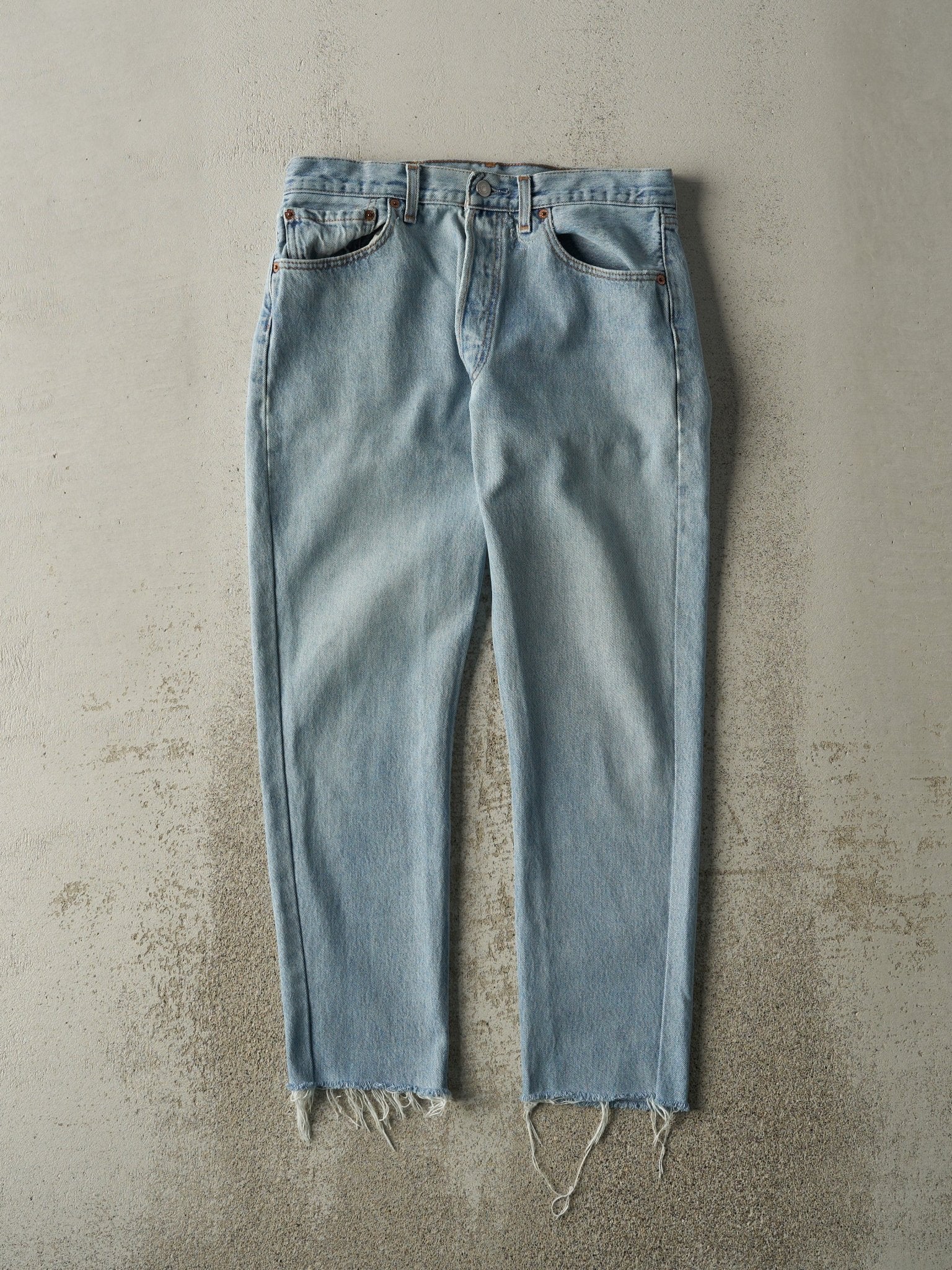 Vintage 90s Light Wash Levi's 501 Jeans (30x26.5)