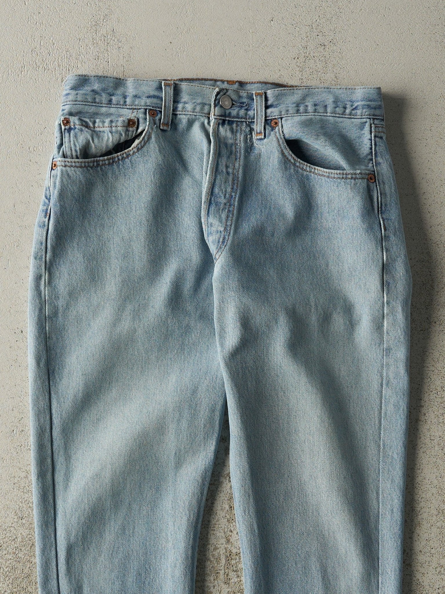 Vintage 90s Light Wash Levi's 501 Jeans (30x26.5)