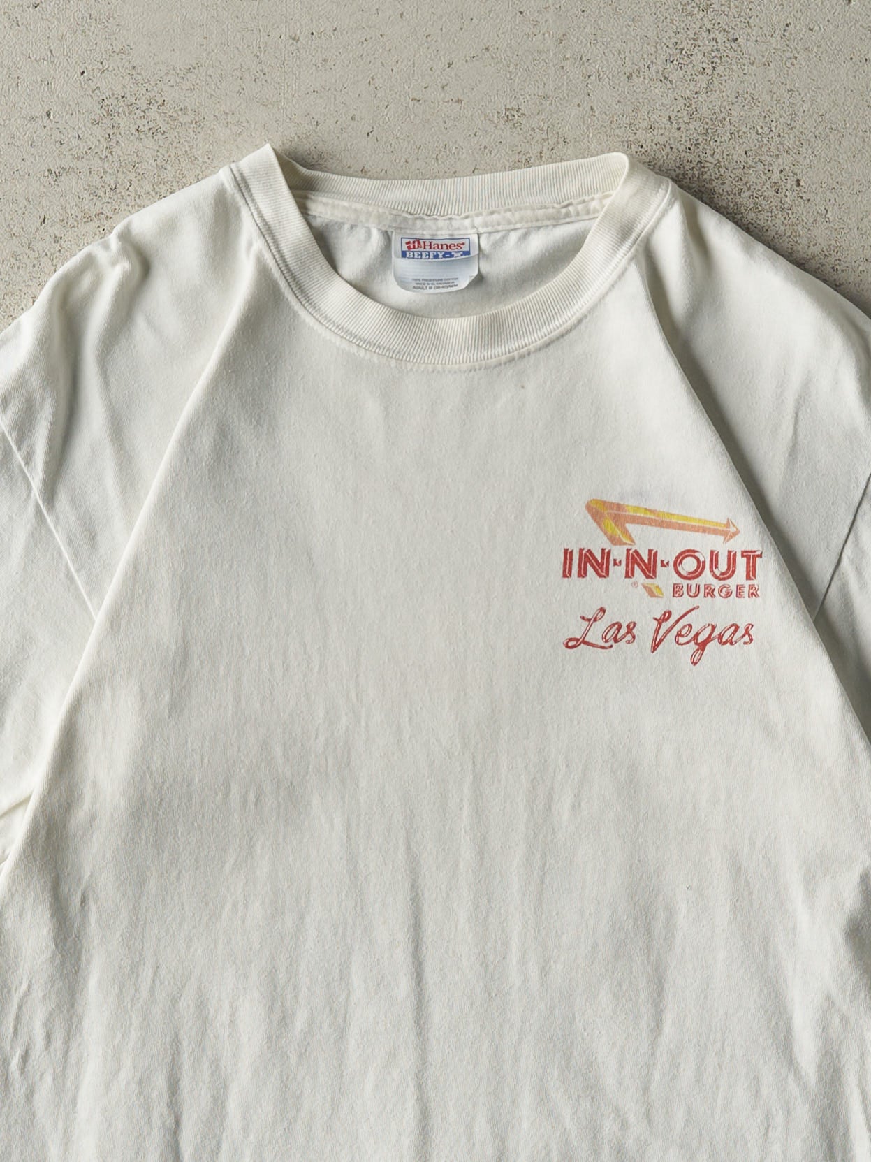 Vintage 02' White In-N-Out Burger Las Vegas Tee (S)