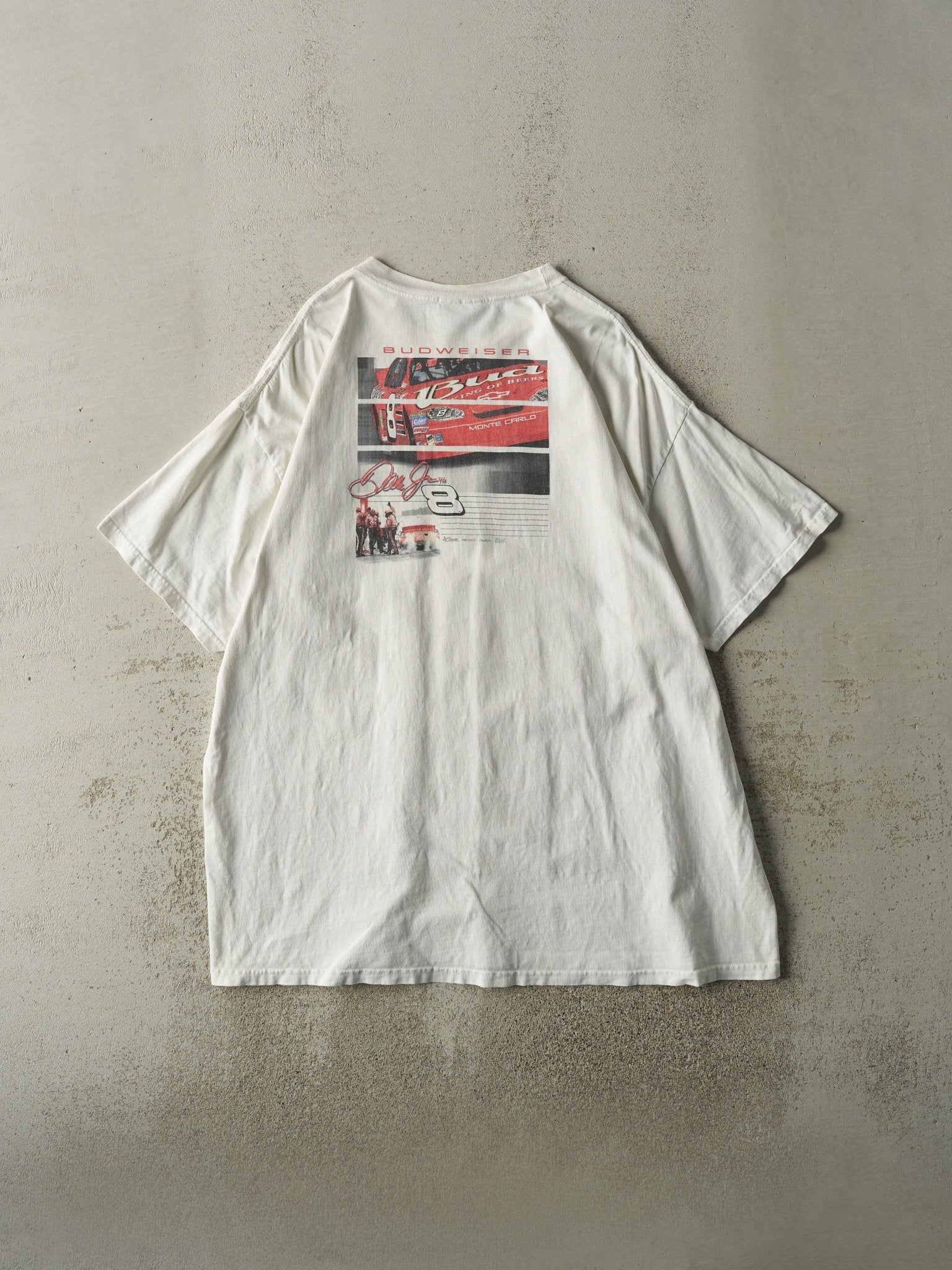 Vintage Y2K White Dale Earnhardt Jr Tee (XL)