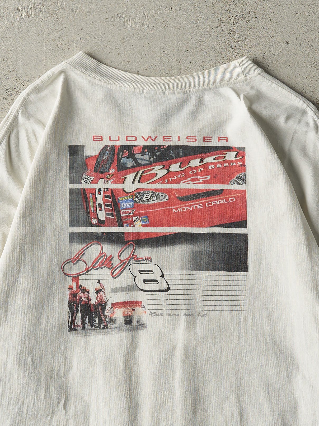 Vintage Y2K White Dale Earnhardt Jr Tee (XL)