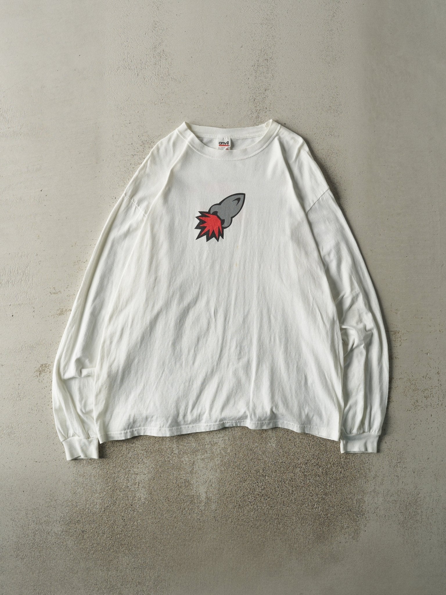 Vintage Y2K White Joe Rocket Long Sleeve (L/XL)
