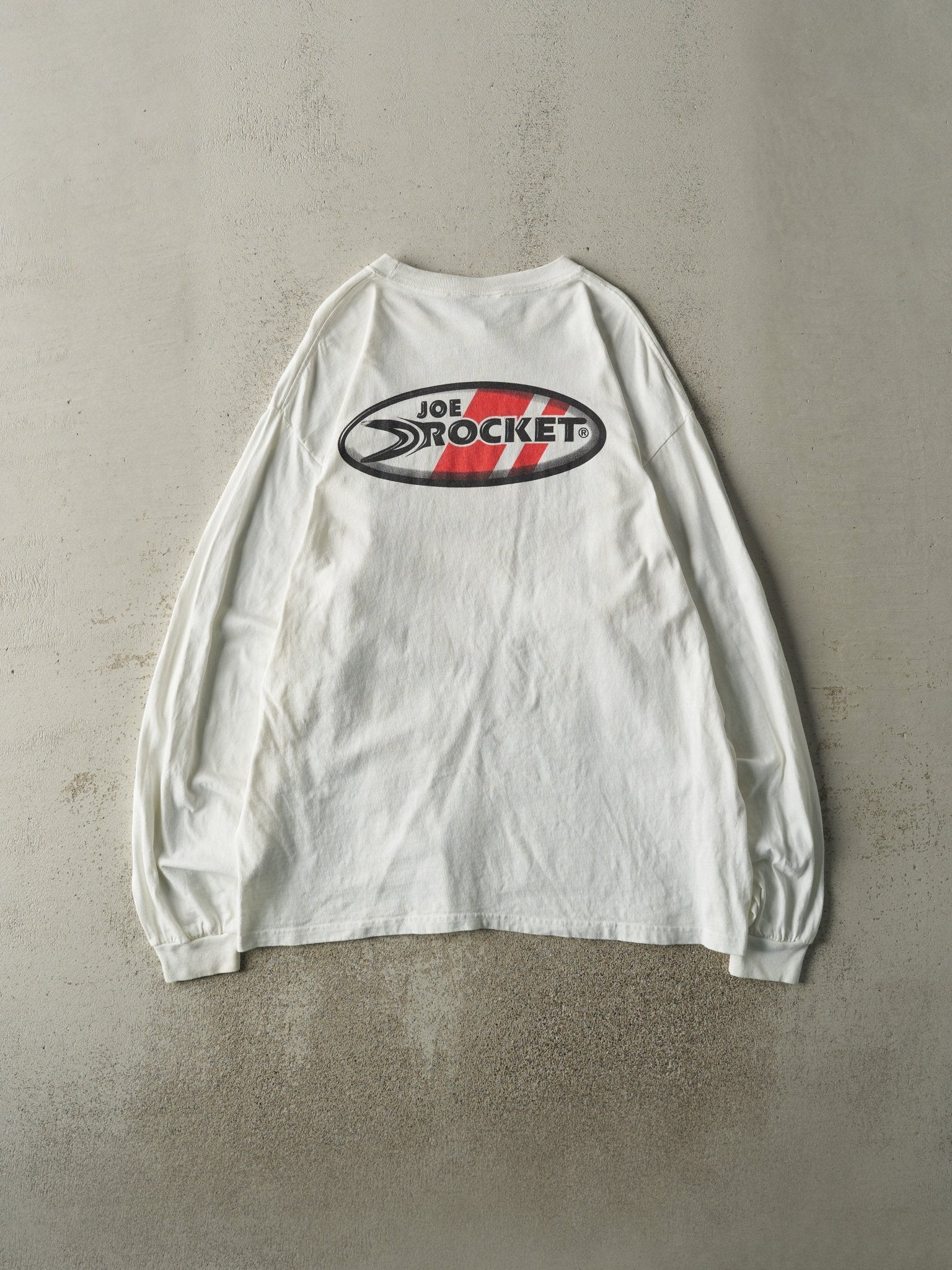 Vintage Y2K White Joe Rocket Long Sleeve (L/XL)