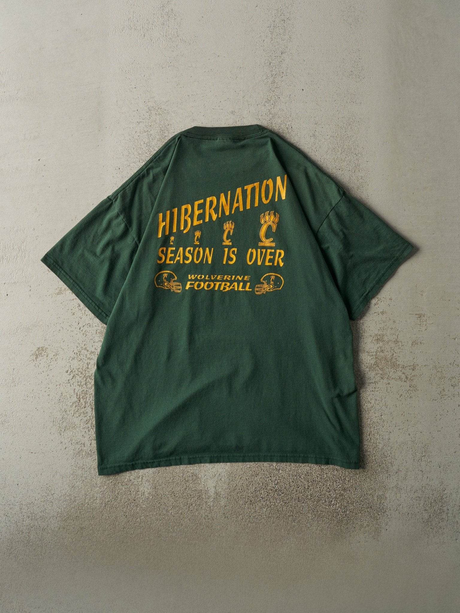 Vintage Y2K Green G.W. Carver Wolverine Football Tee (XL/XXL)
