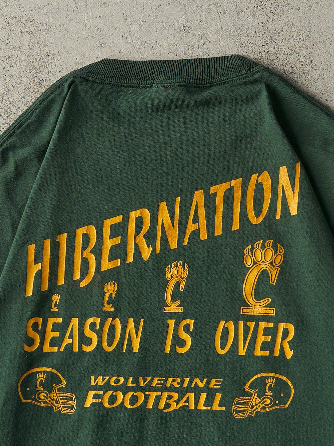 Vintage Y2K Green G.W. Carver Wolverine Football Tee (XL/XXL)