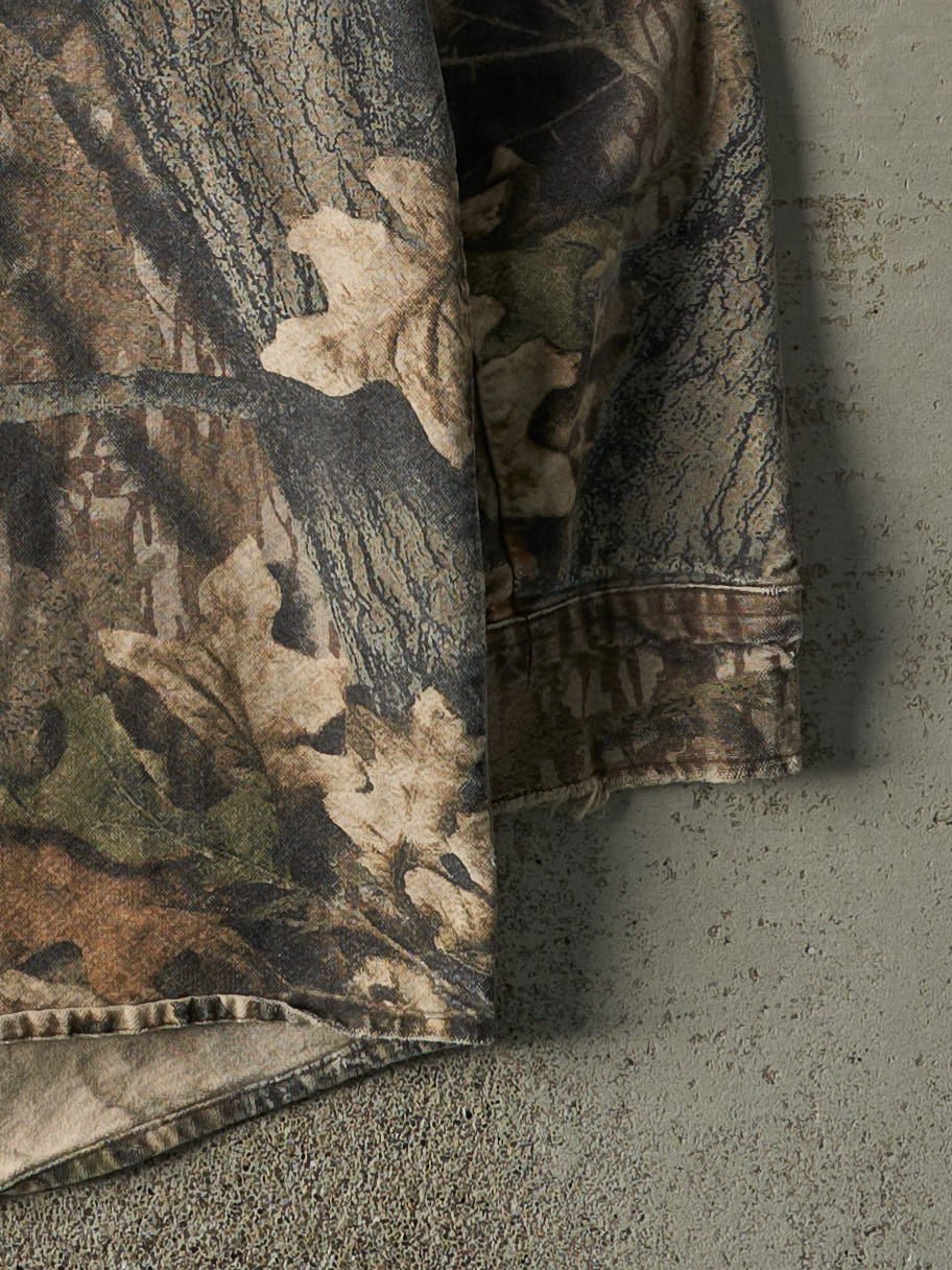 Vintage 90s Camo Mossy Oak Button Up Long Sleeve (XL)