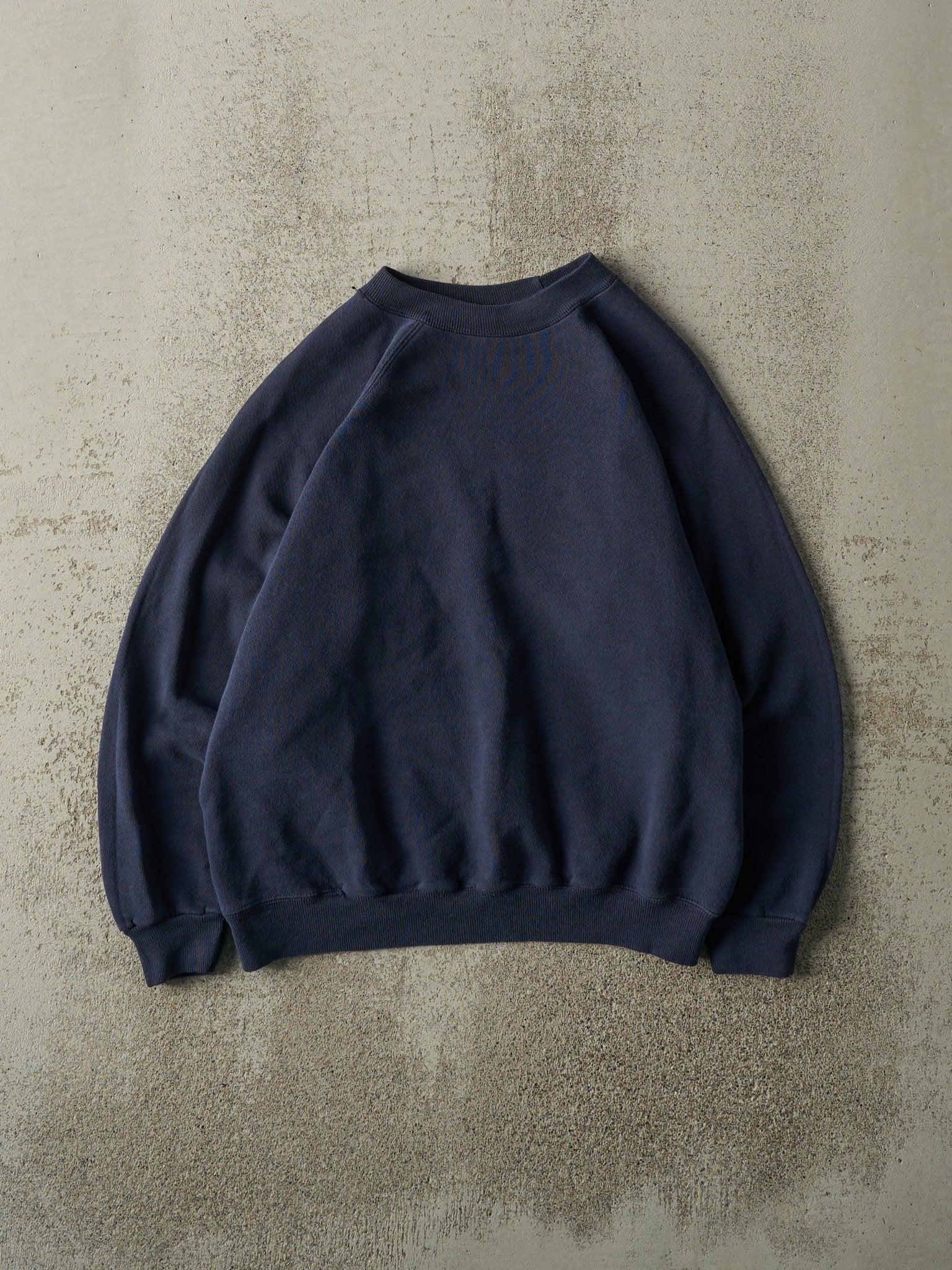 Vintage 90s Navy Blue Blank Crewneck (S/M)
