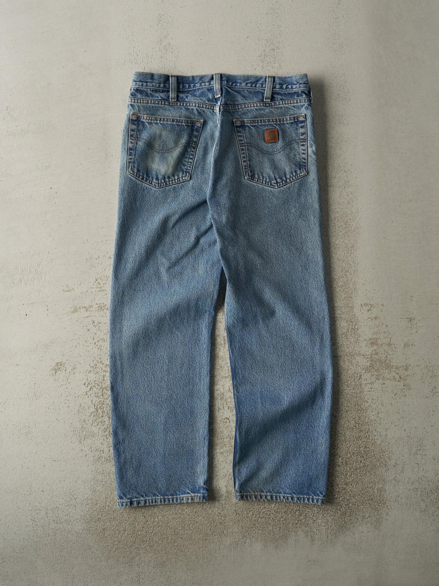 Vintage 90s Mid Wash Carhartt Jeans (34x30)