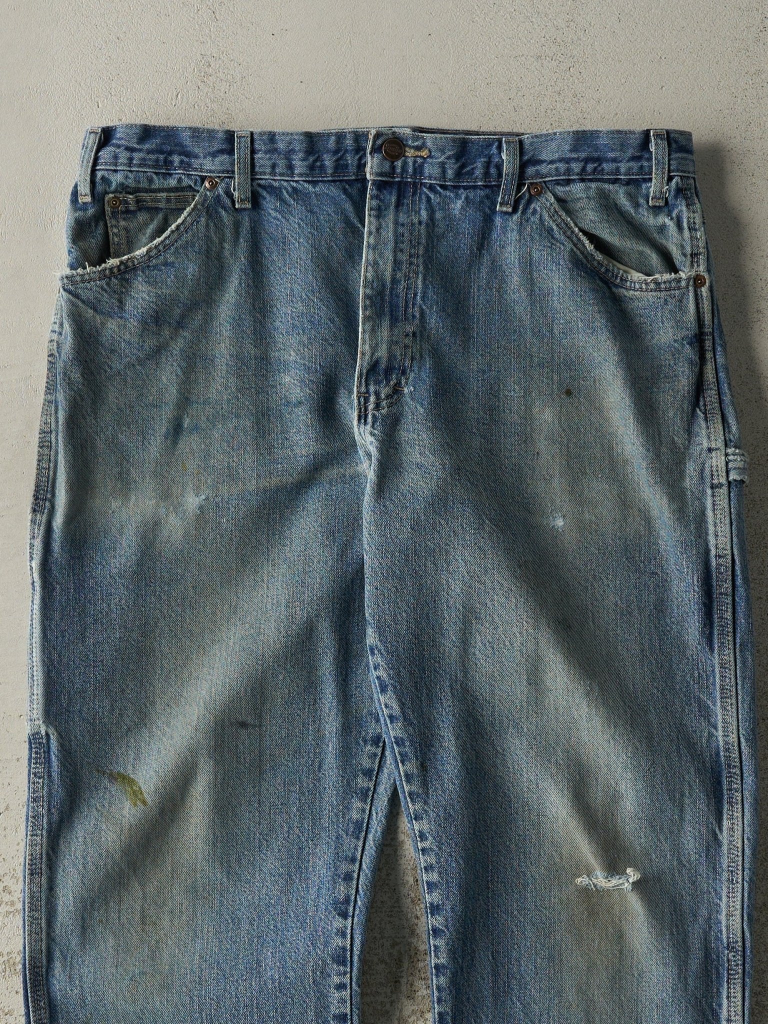 Vintage 90s Mid Wash Dickies Carpenter Jeans (38x32)