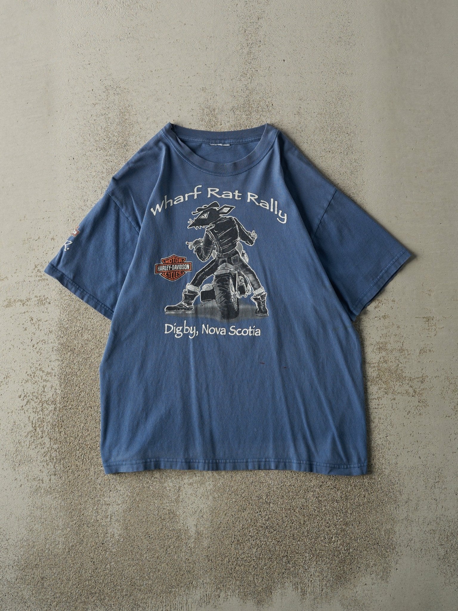 Vintage 09' Blue Digby Nova Scotia Harley Davidson Tee (M)