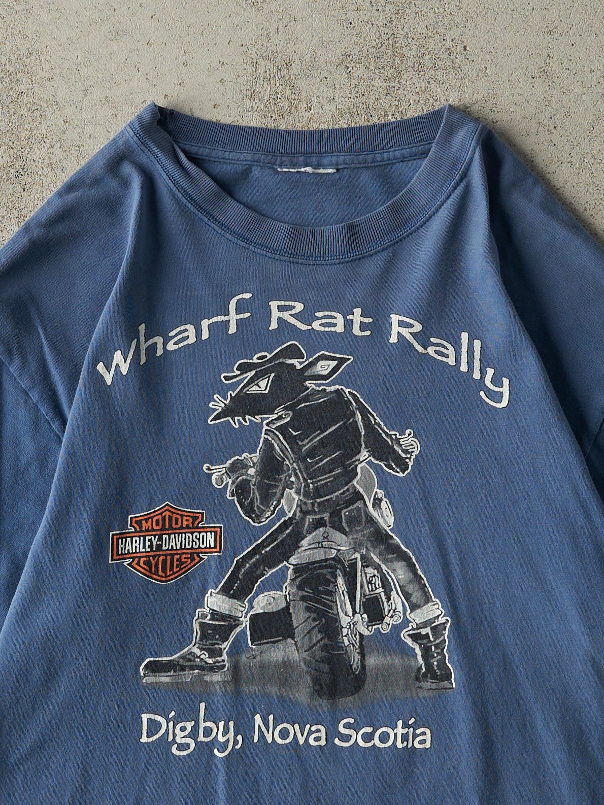 Vintage 09' Blue Digby Nova Scotia Harley Davidson Tee (M)