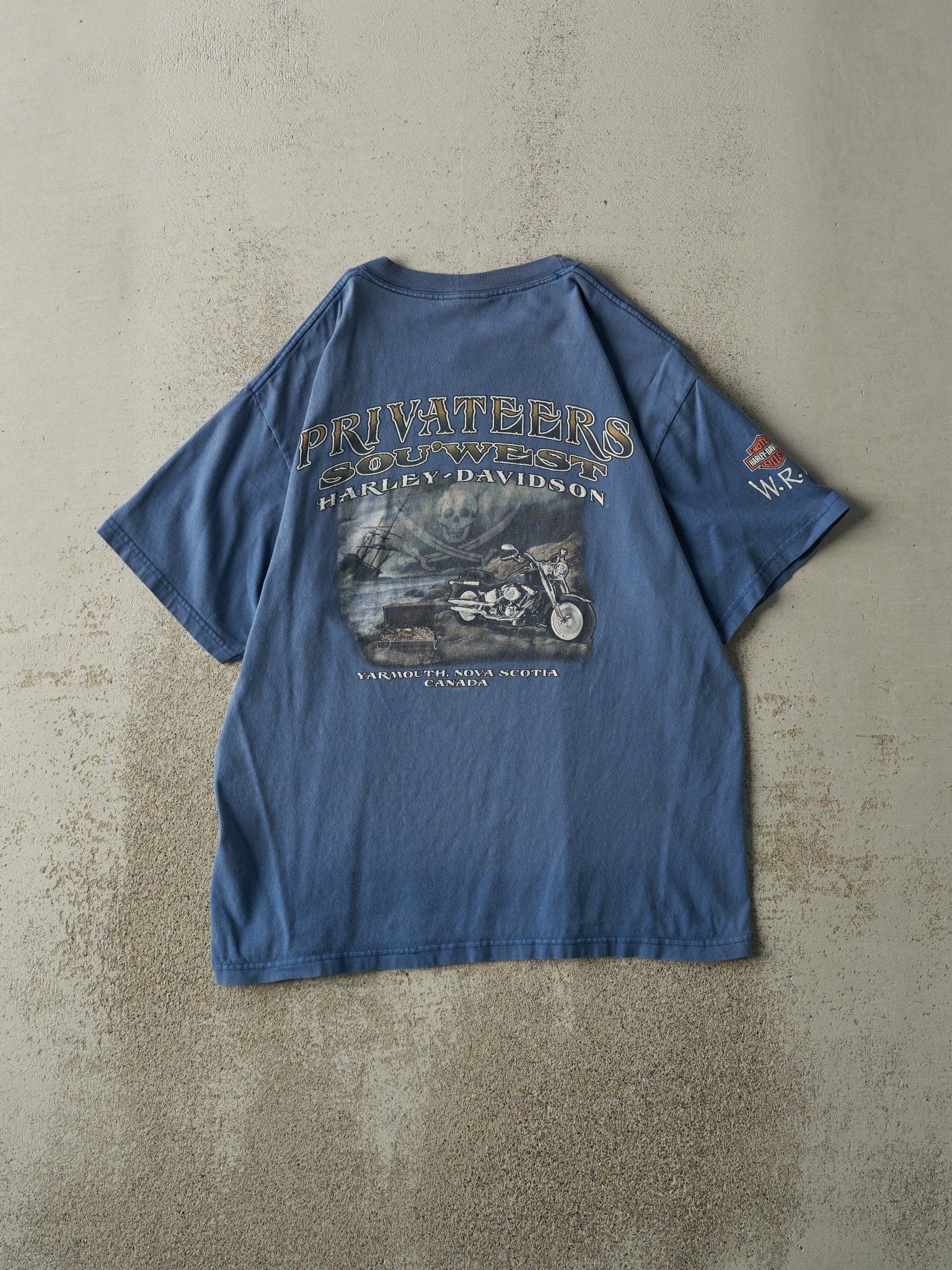 Vintage 09' Blue Digby Nova Scotia Harley Davidson Tee (M)