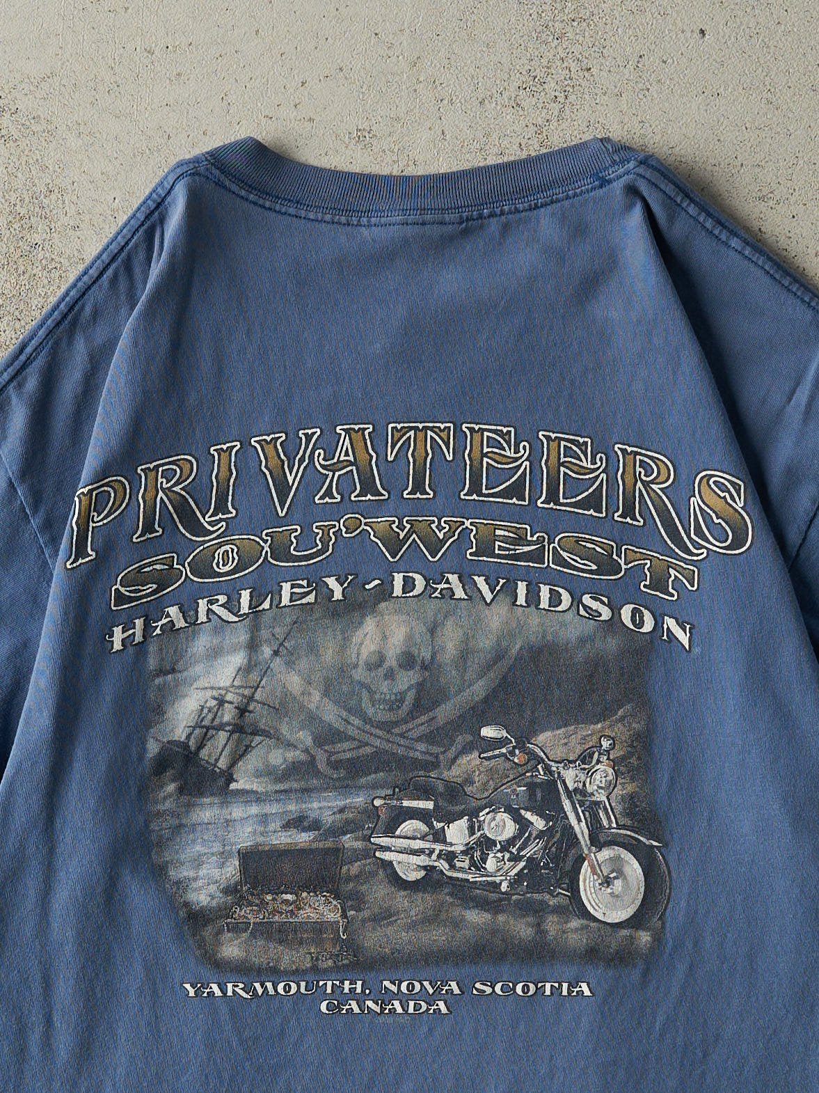 Vintage 09' Blue Digby Nova Scotia Harley Davidson Tee (M)