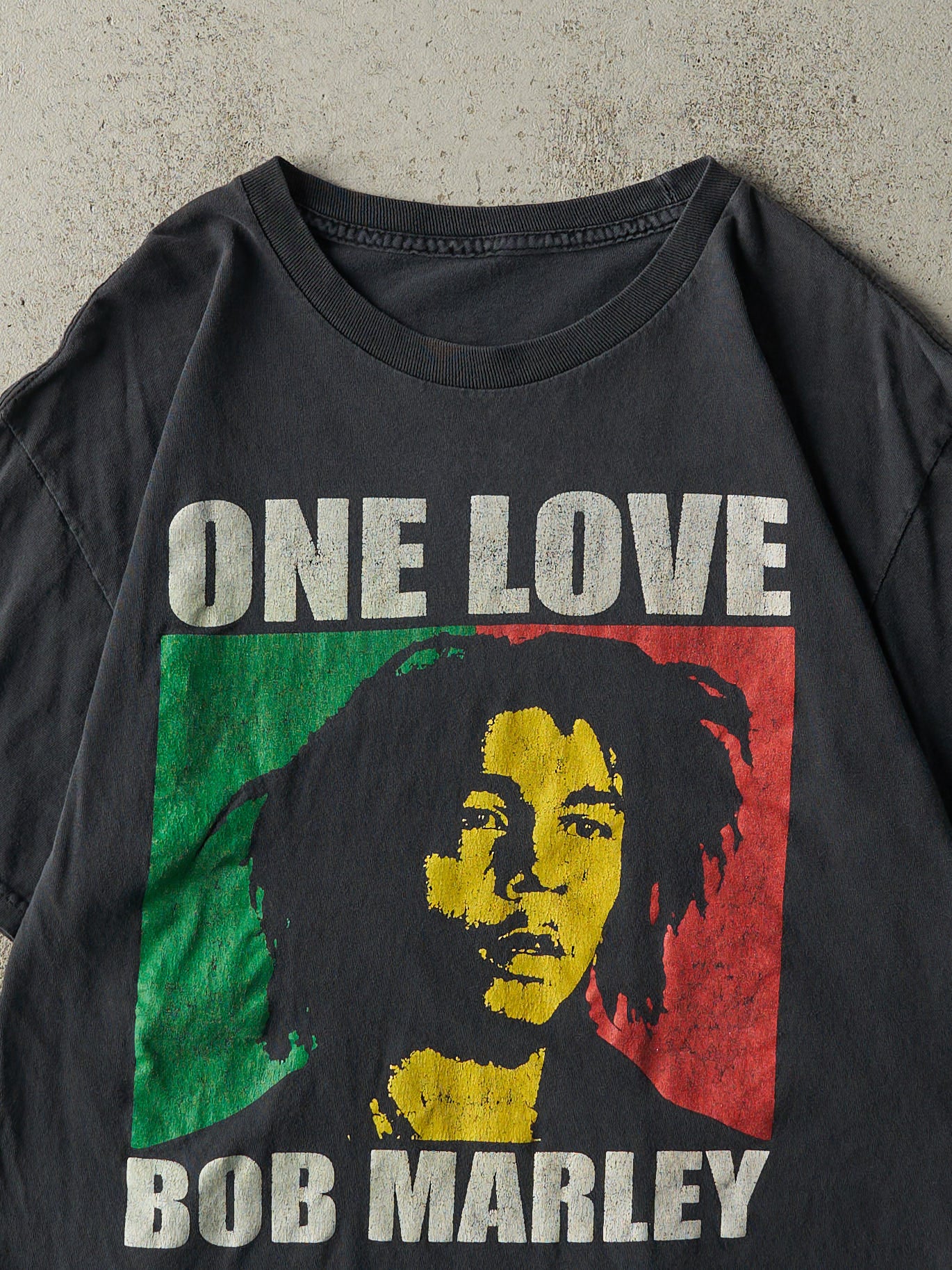 Vintage Y2K Black Bob Marley One Love Tee (M)