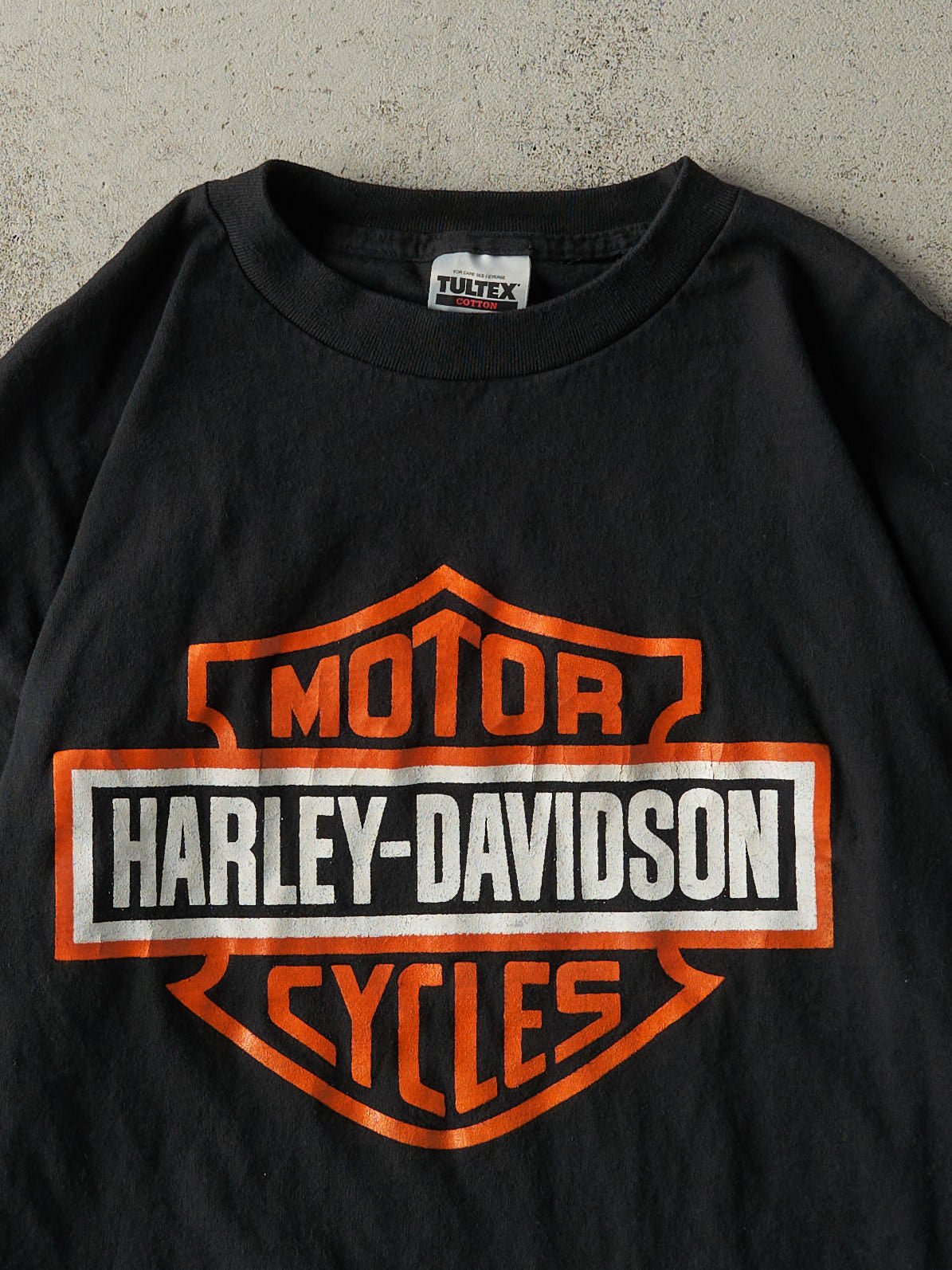 Vintage 90s Black Harley Davidson Bootleg Tee (L/XL)