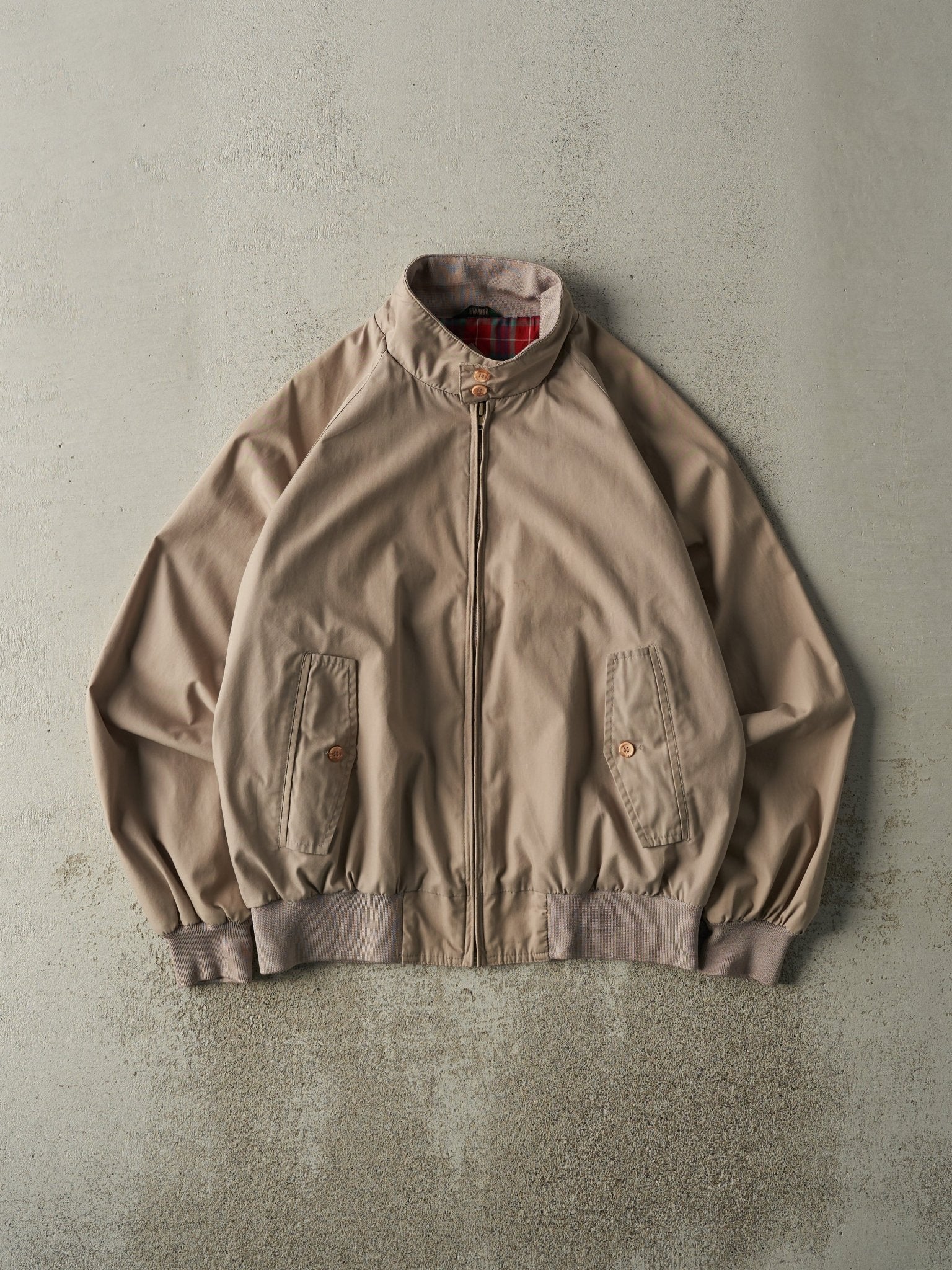 Vintage 80s Beige Harrington Jacket (M)