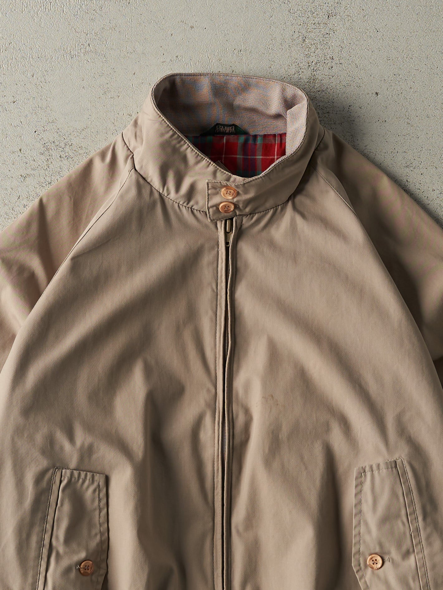 Vintage 80s Beige Harrington Jacket (M)
