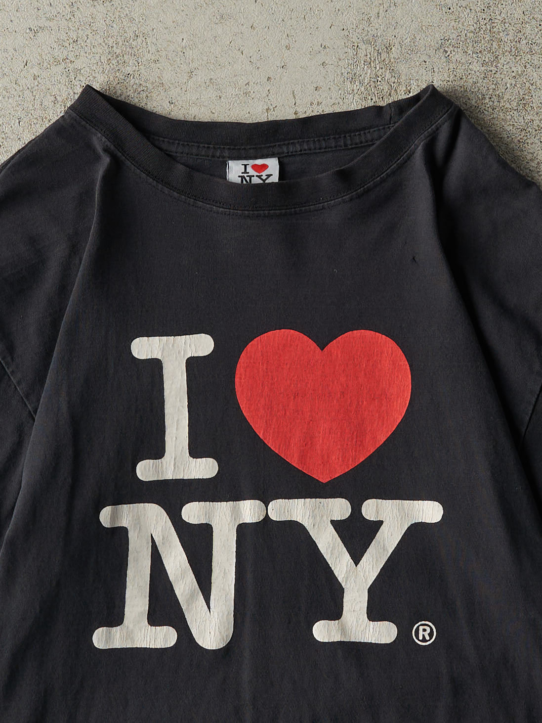 Vintage Y2K Black "I Love NY" Tee (S/M)
