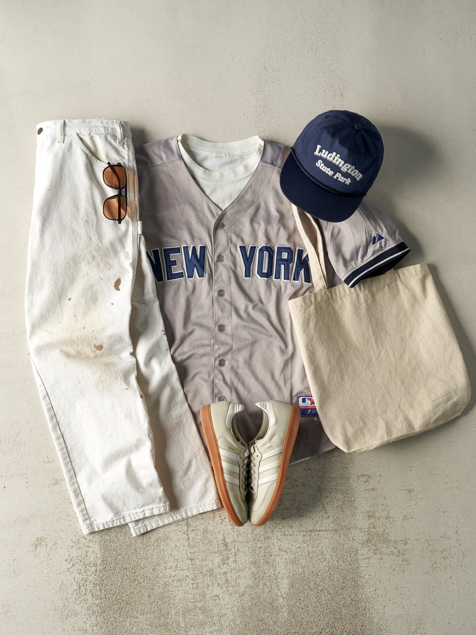 Vintage 90s White Dickies Carpenter Pants (32x27.5)