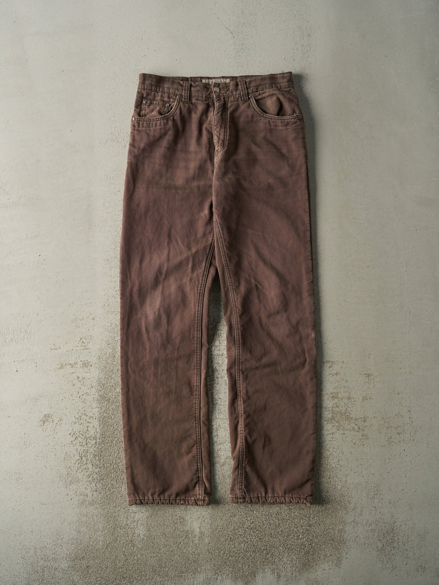 Vintage Y2K Brown Wind River Lined Denim Pants (32x34)
