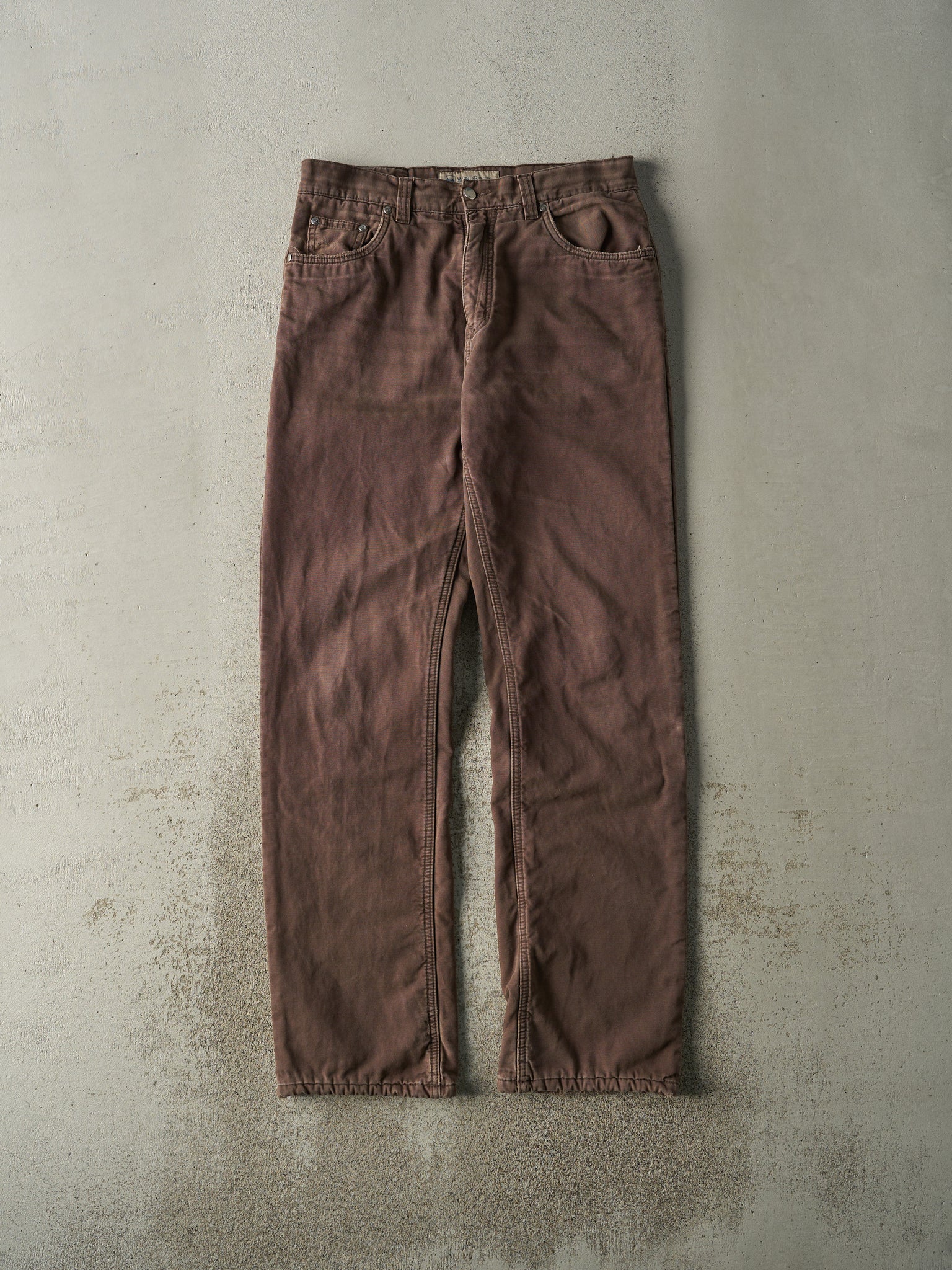 Vintage Y2K Brown Wind River Lined Denim Pants (32x34)