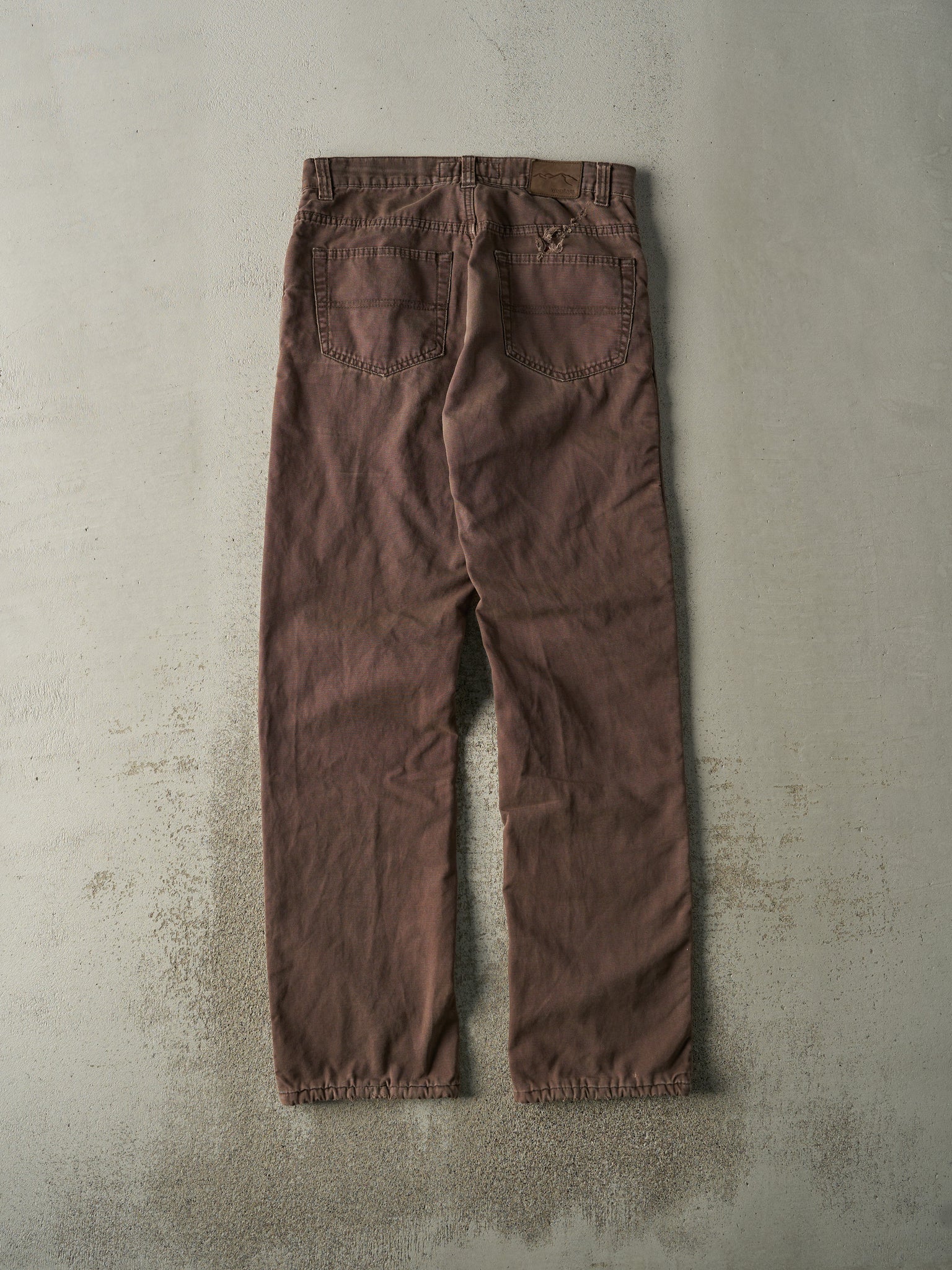 Vintage Y2K Brown Wind River Lined Denim Pants (32x34)