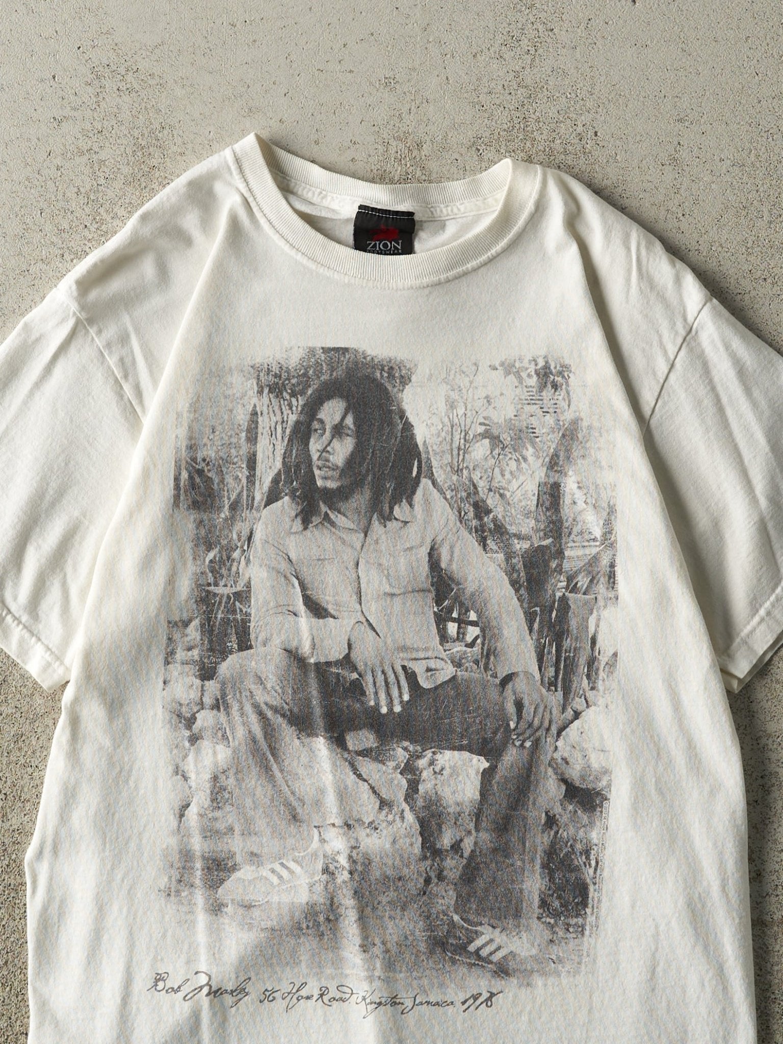 Vintage 10' White Bob Marley Tee (S)