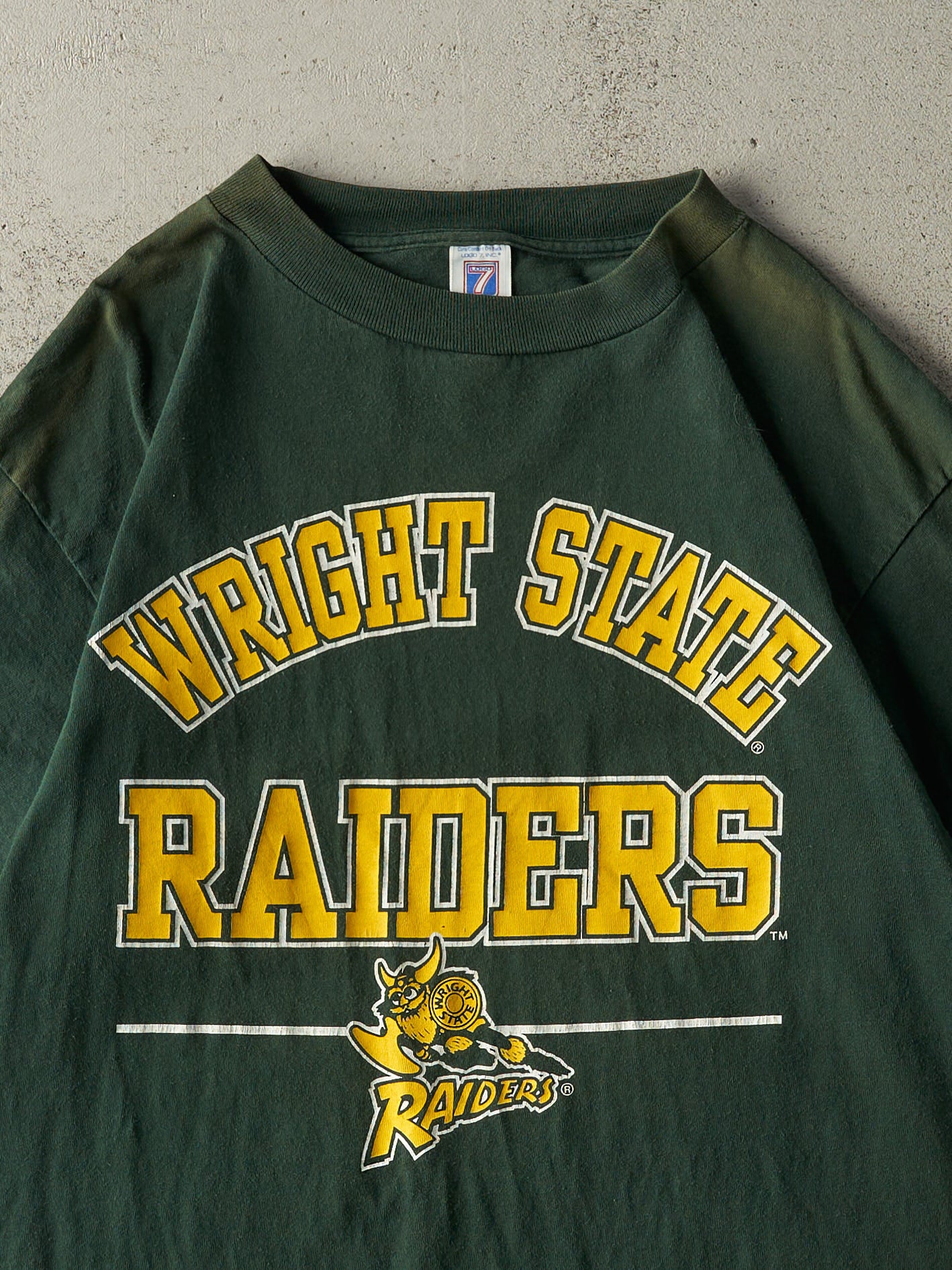 Vintage 90s Green Wright State Raiders Tee (XL)
