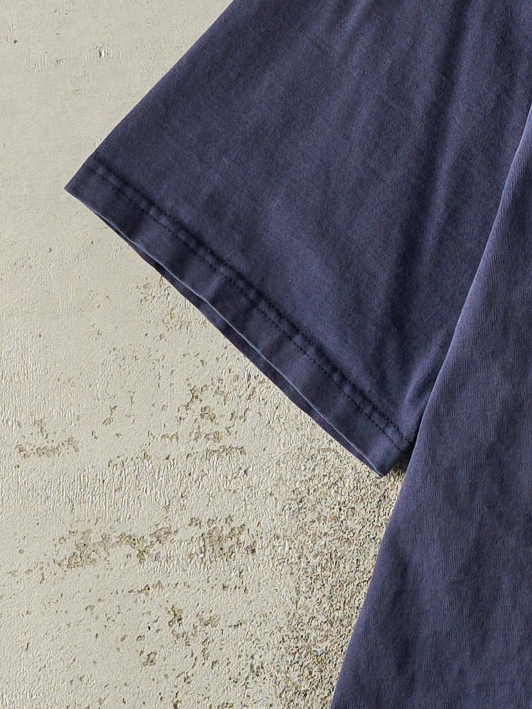 Vintage 90s Navy Blue Blank Tee (XL)