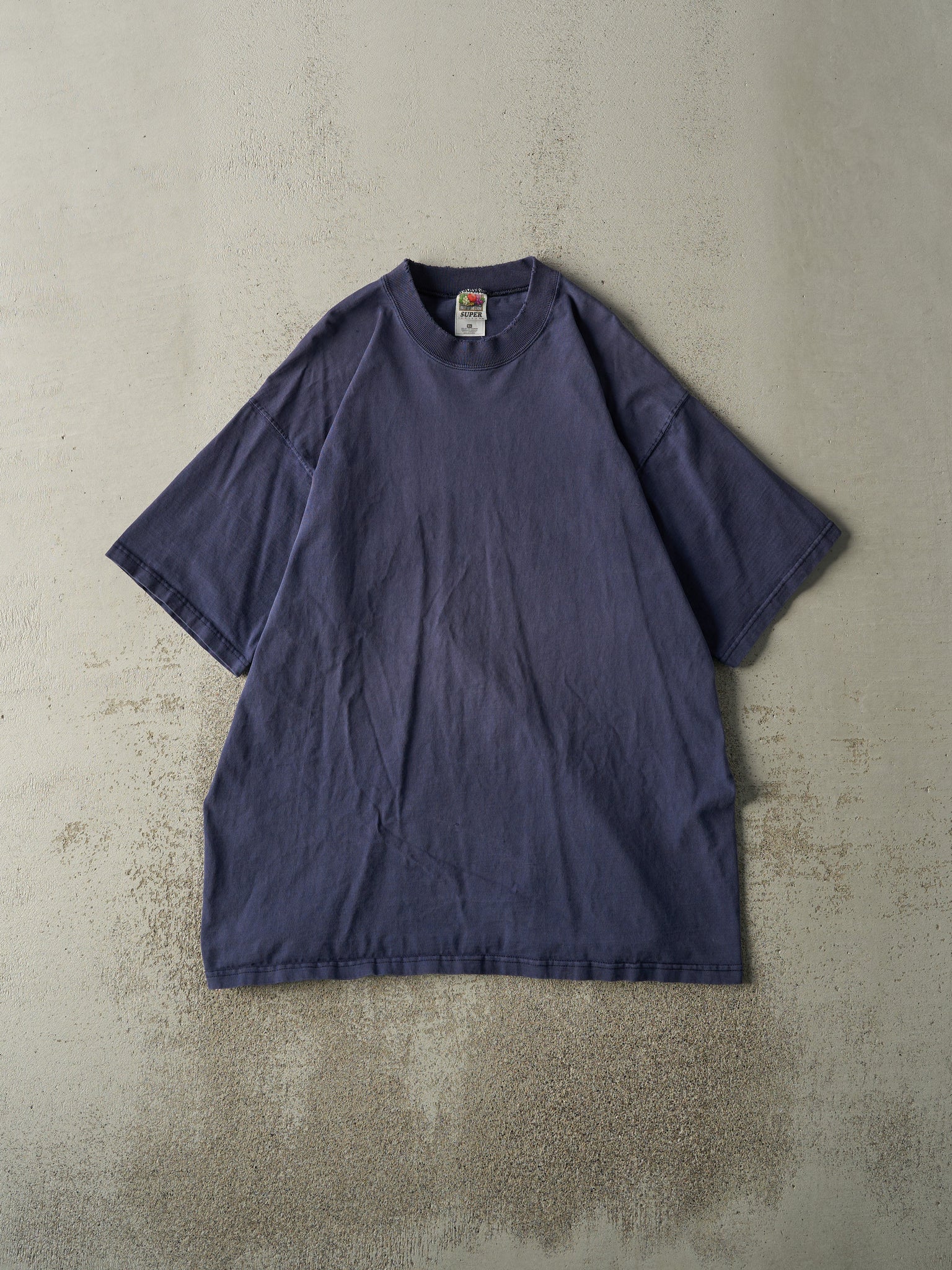 Vintage 90s Navy Blue Blank Tee (L)