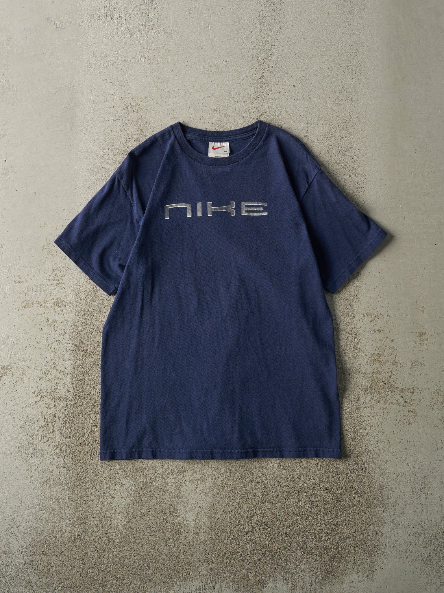 Vintage 90s Navy Blue Nike Tee (S)
