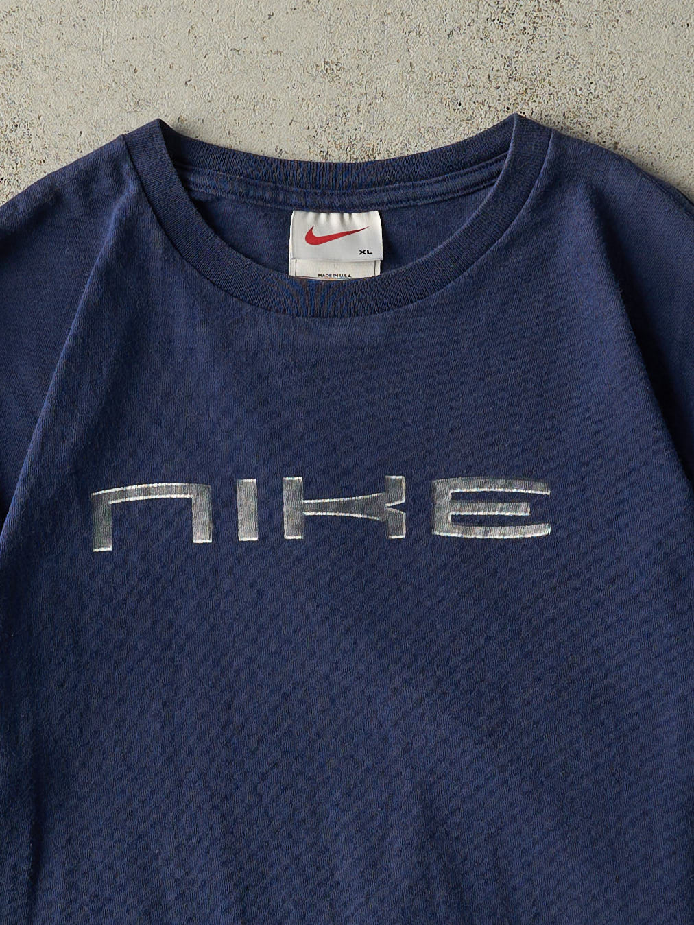 Vintage 90s Navy Blue Nike Tee (S)