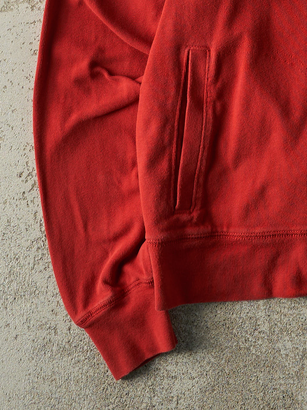 Vintage Y2K Red Embroidered Polo Ralph Lauren Zip Up Sweater (L)