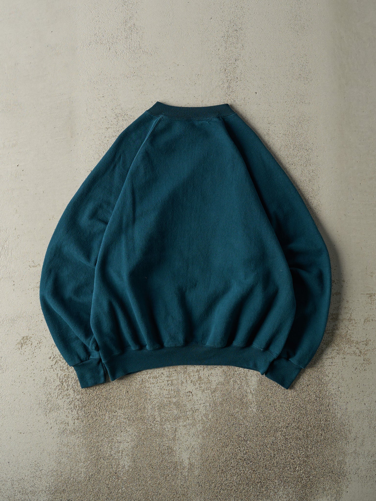 Vintage 80s Teal Blank Crewneck (M)