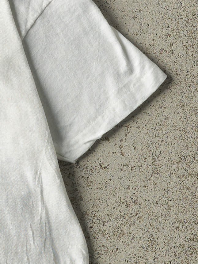 Vintage 80s White Blank Single Stitch Tee (XS/S)