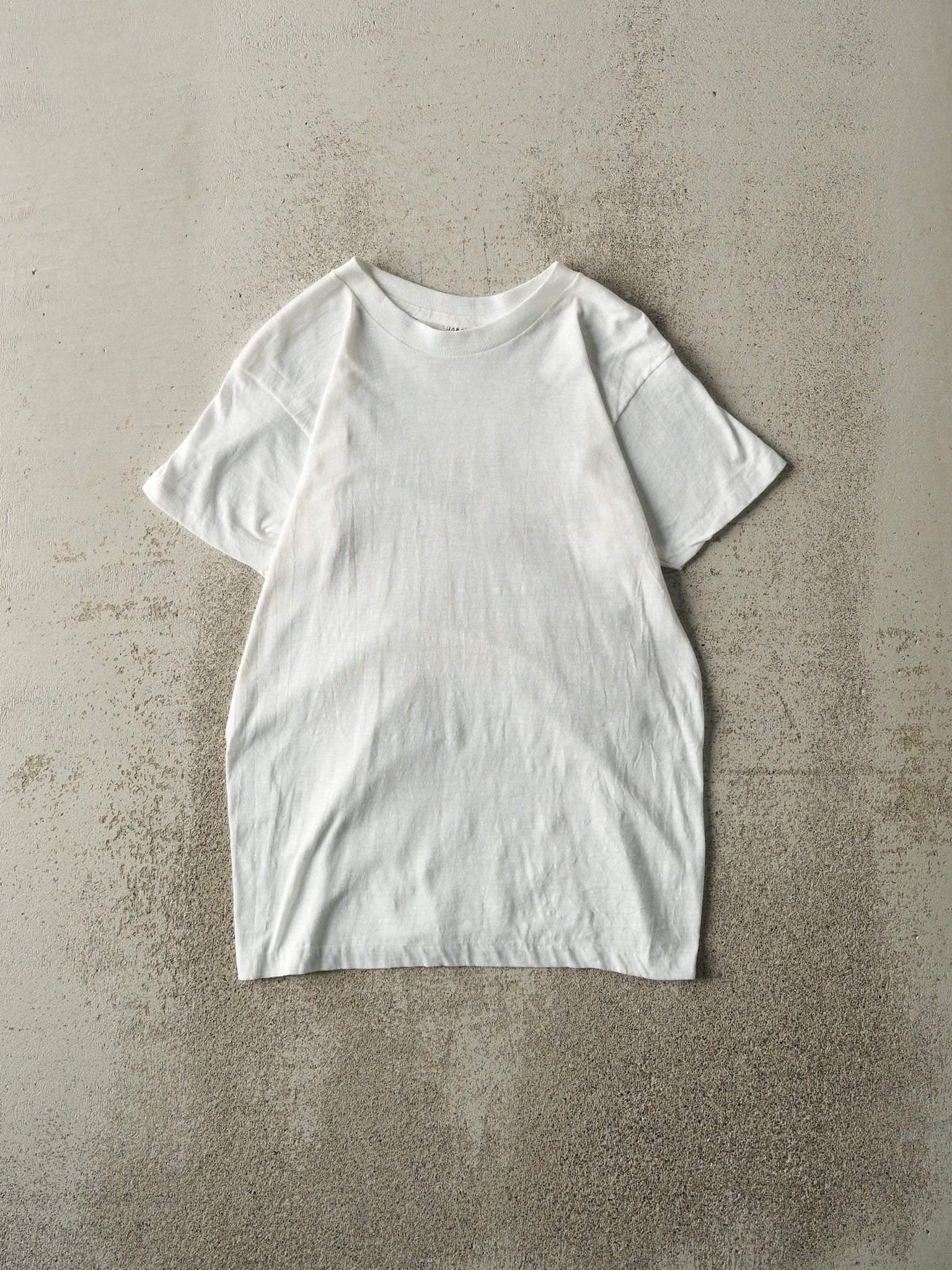 Vintage 80s White Blank Single Stitch Tee (XS)