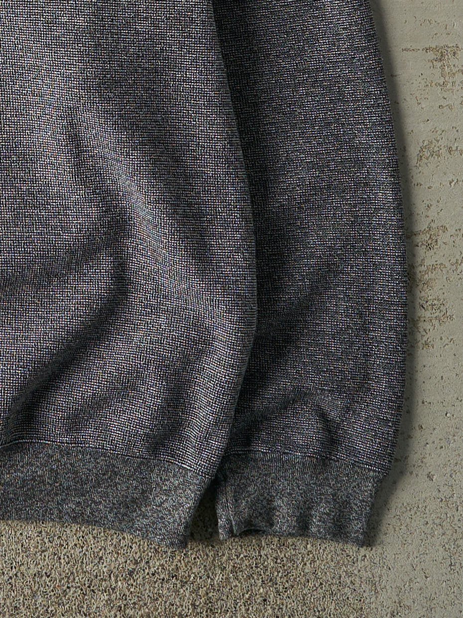 Vintage 90s Grey Penmans Quarter Button Textured Long Sleeve (L)