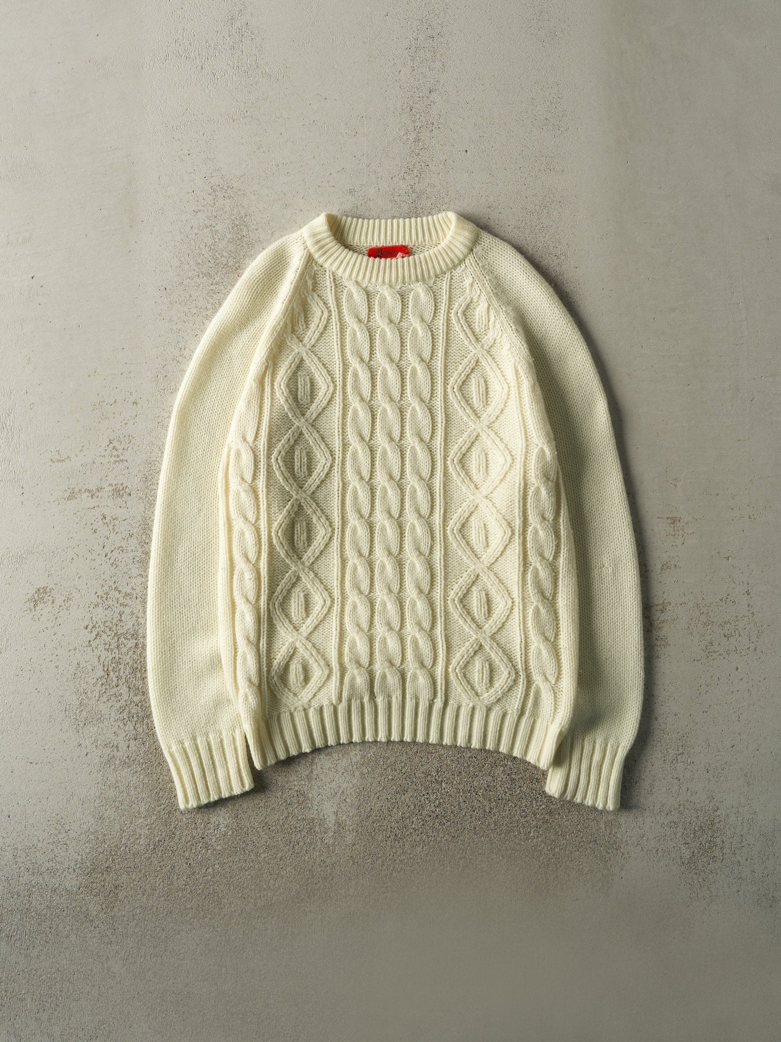 Vintage 80s Cream Hudsons Bay Cable Knit (M)