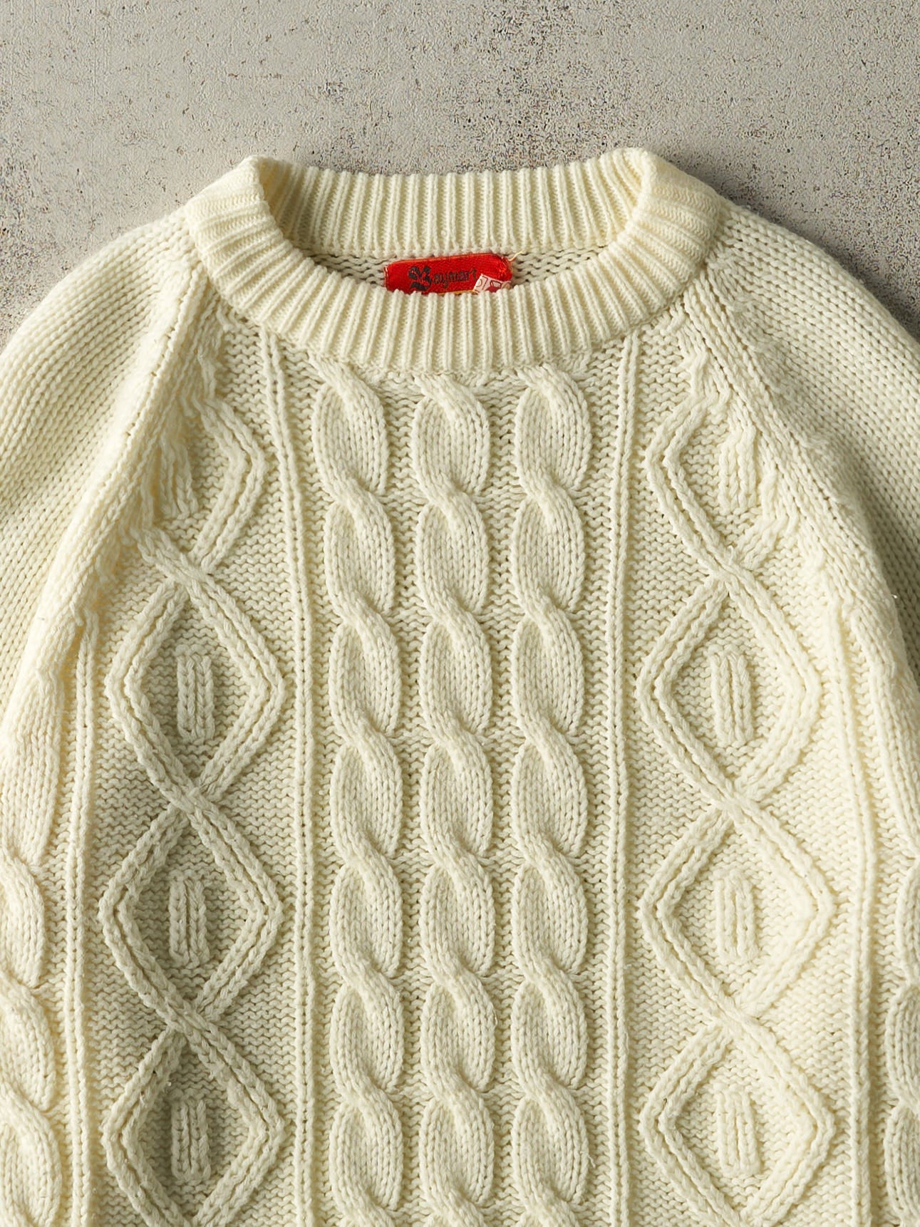 Vintage 80s Cream Hudsons Bay Cable Knit (M)