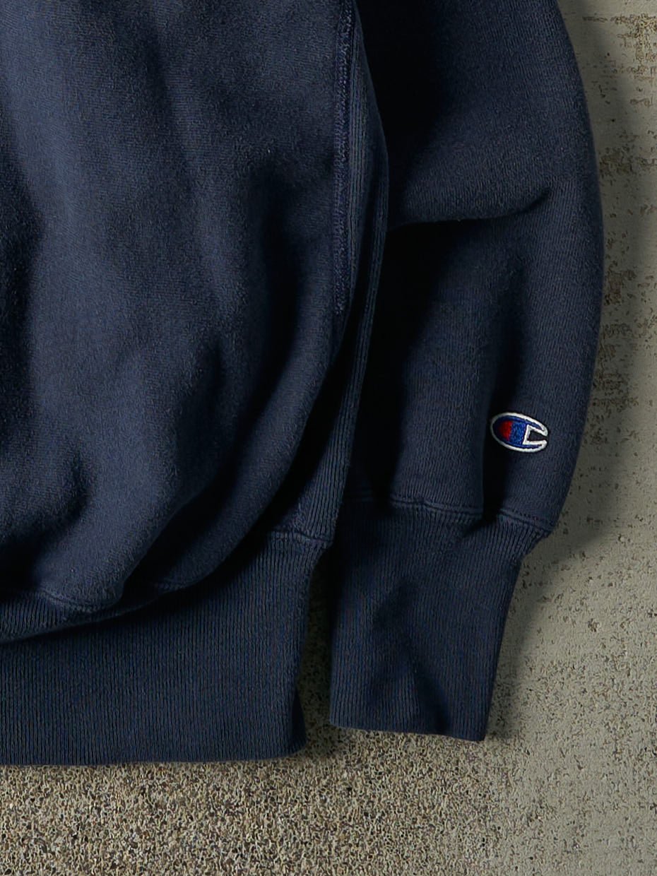 Vintage 90s Navy Blue Yale University Reverse Weave Crewneck (L)