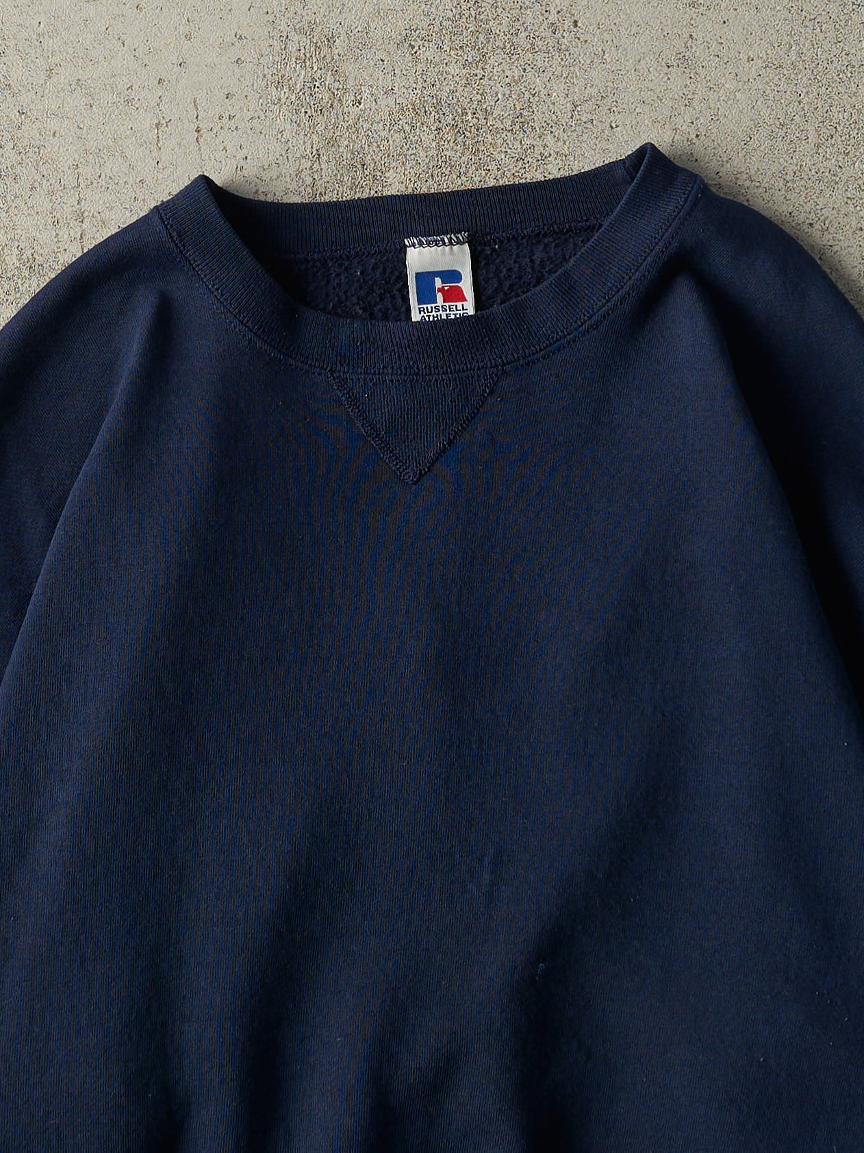 Vintage 90s Navy Blue Russell Athletic Crewneck (L/XL) – Rebalance